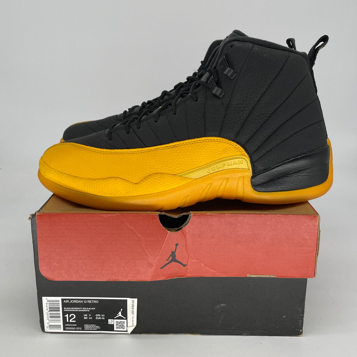 Jordan 12 Retro Black University Gold