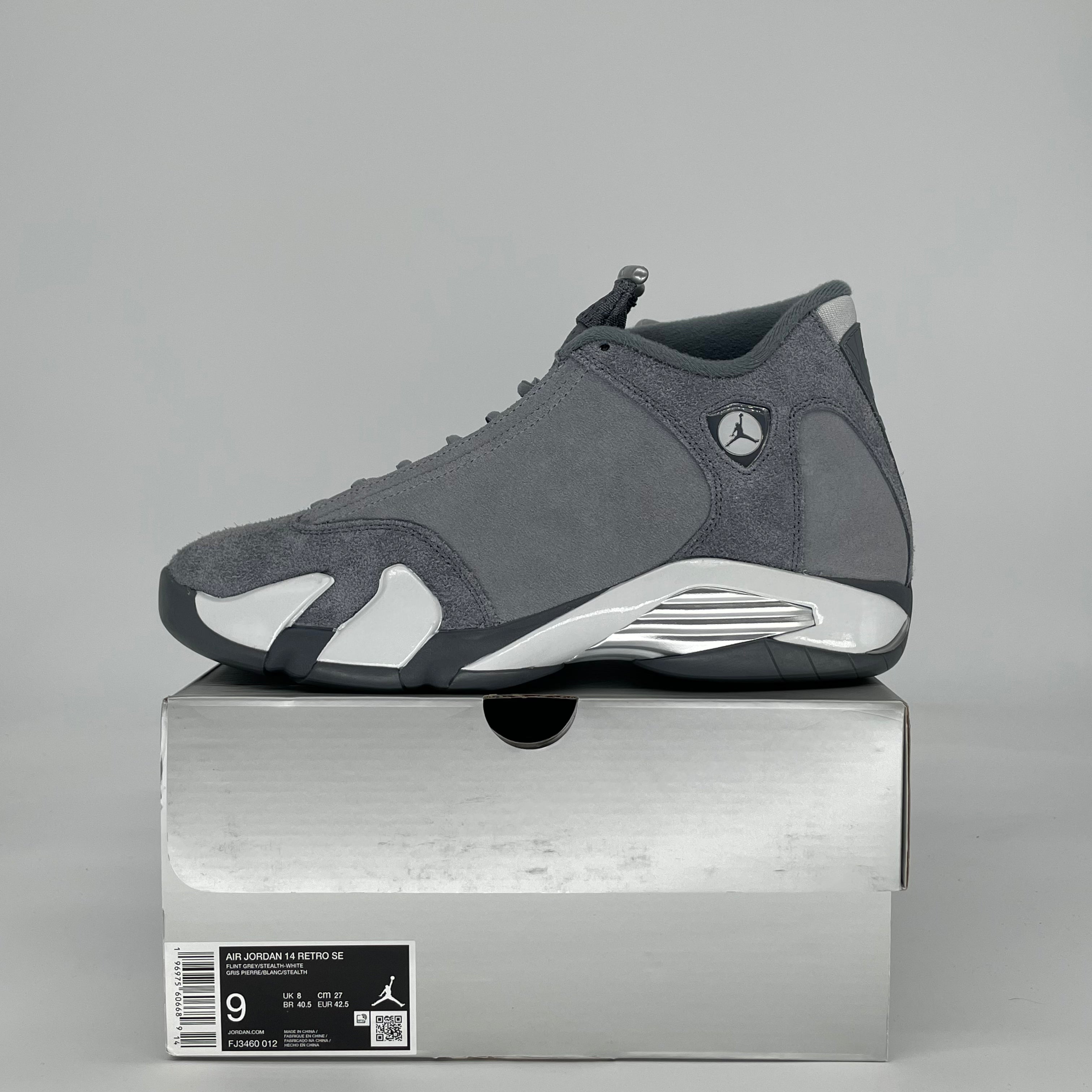 AIR JORDAN 14 FLINT GREY FJ3460-012 SIZE 9/10.5W