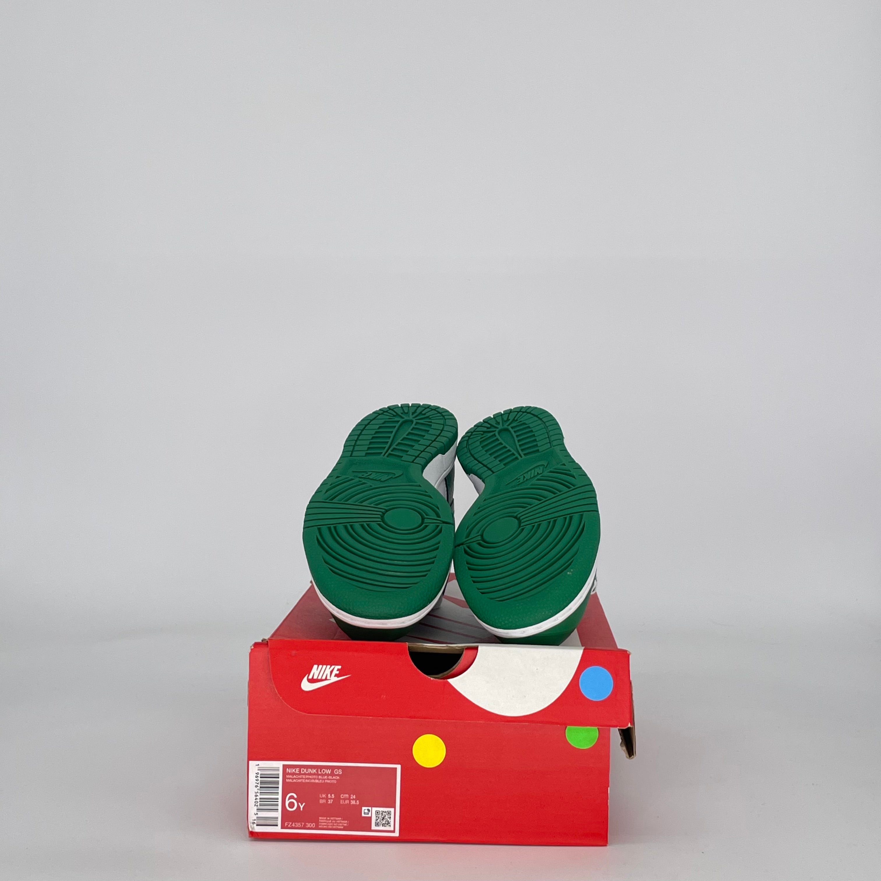 NIKE DUNK LOW MALACHITE FZ4357-300 SIZE 6/7.5W GS