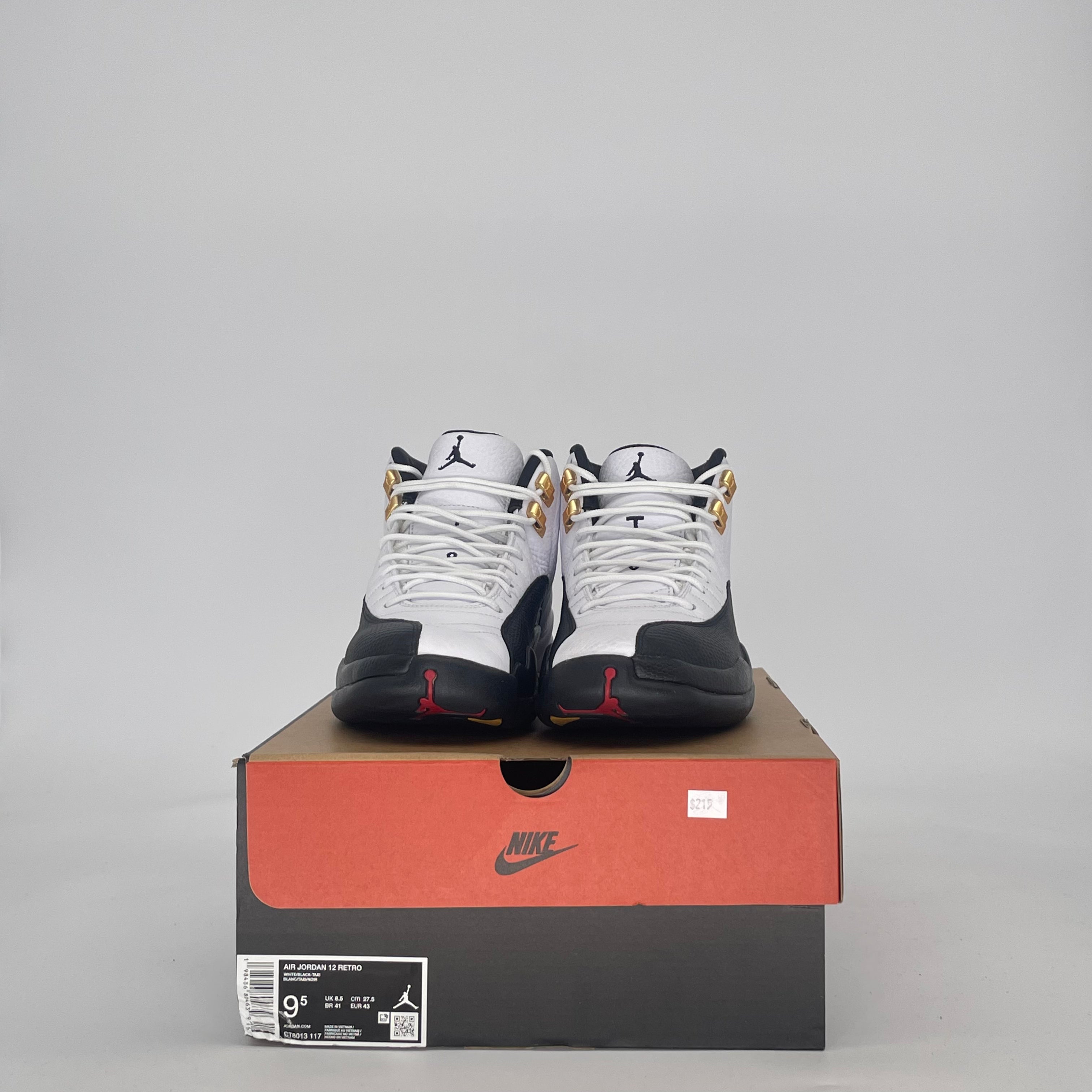 AIR JORDAN 12 TAXI CT8013-117 SIZE 9.5/11W