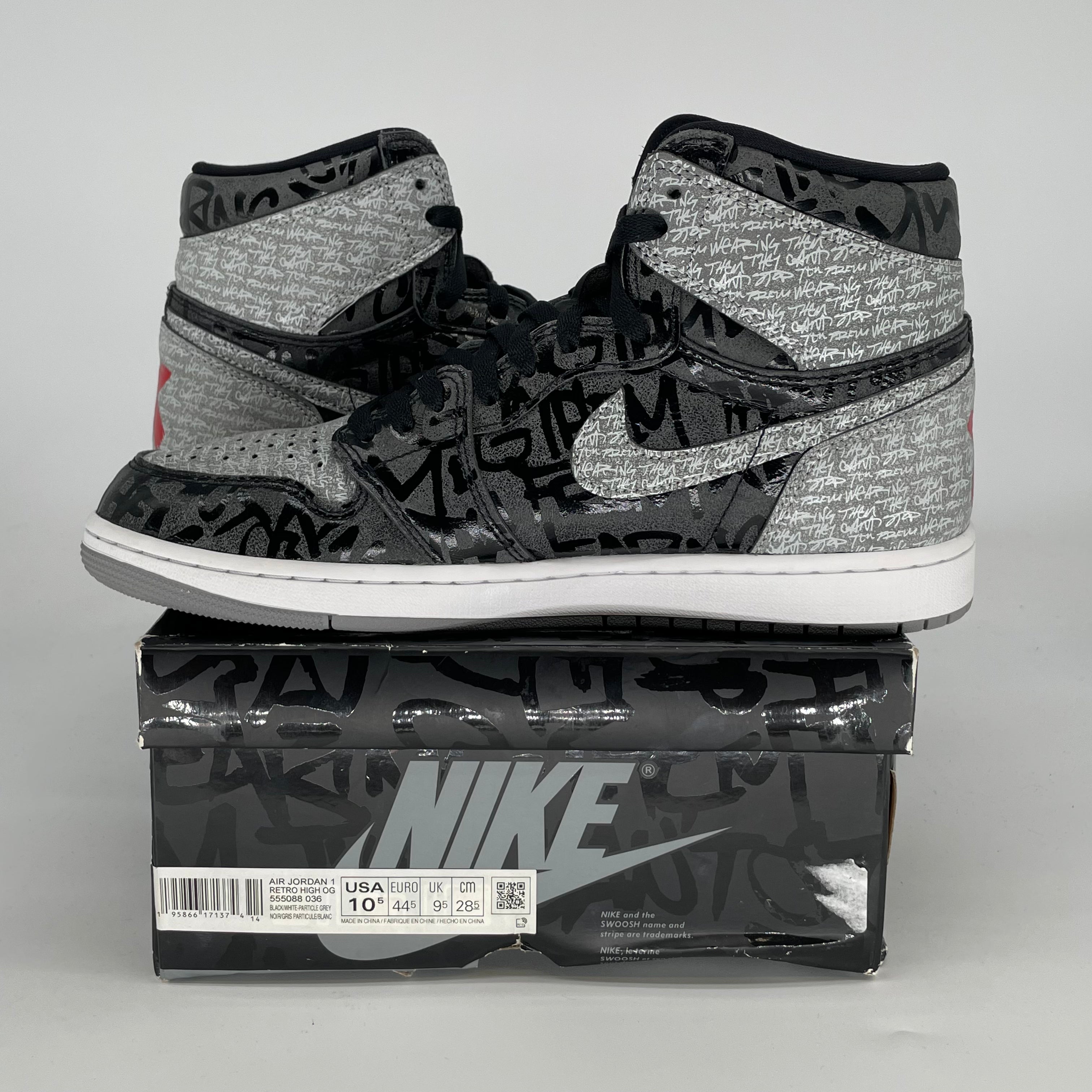 AIR JORDAN 1 REBELLIONAIRE 555088-036 SIZE 10.5/12W