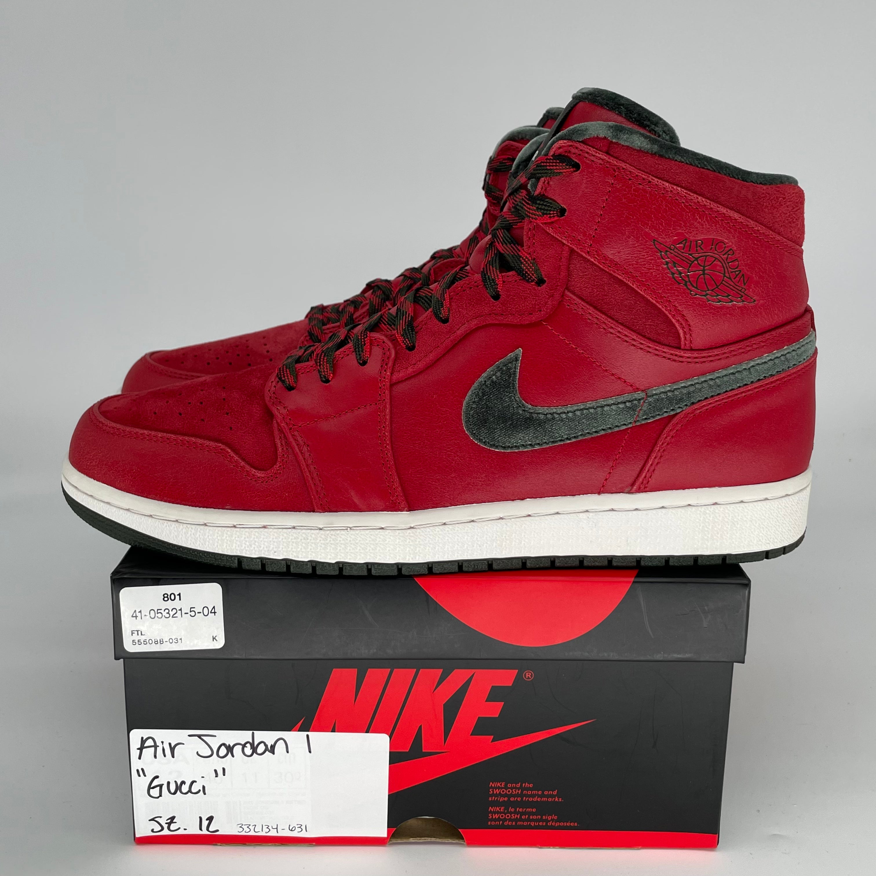 AIR JORDAN 1 GUCCI 332134-631 SIZE 12/13.5W