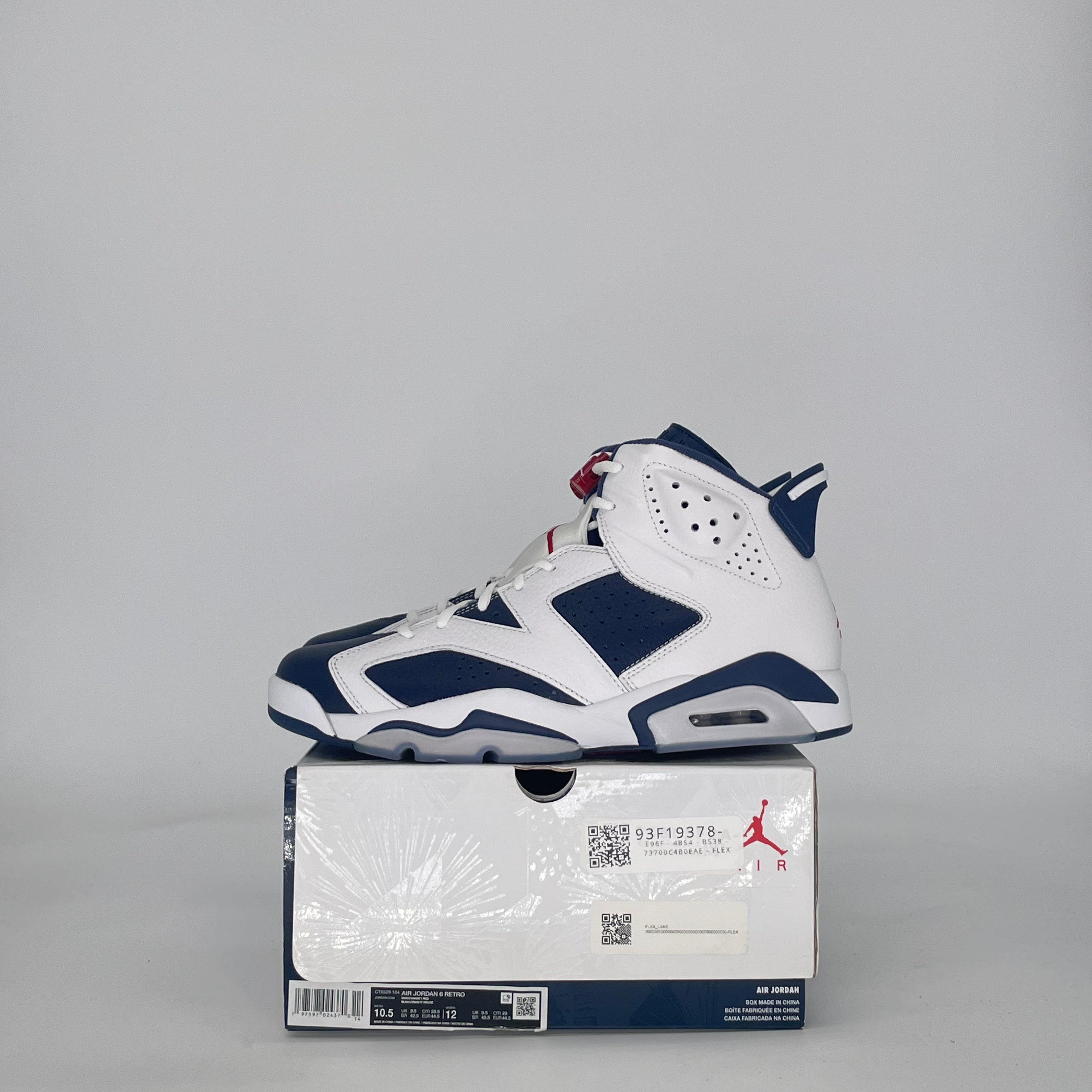 AIR JORDAN 6 OLYMPIC CT8529-164 SIZE 10.5/12W