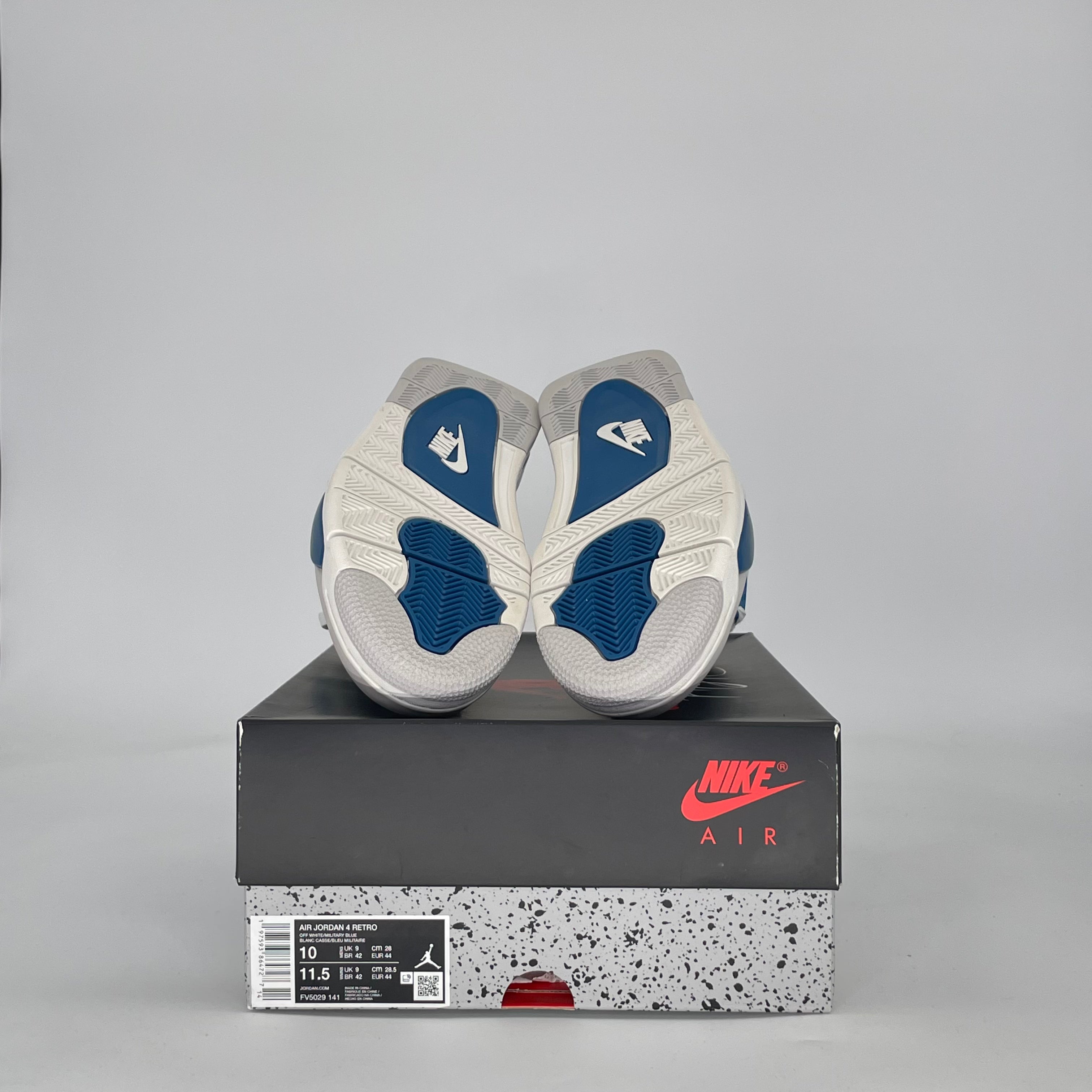 AIR JORDAN 4 MILITARY BLUE FV5029-141 SIZE 10/11.5W