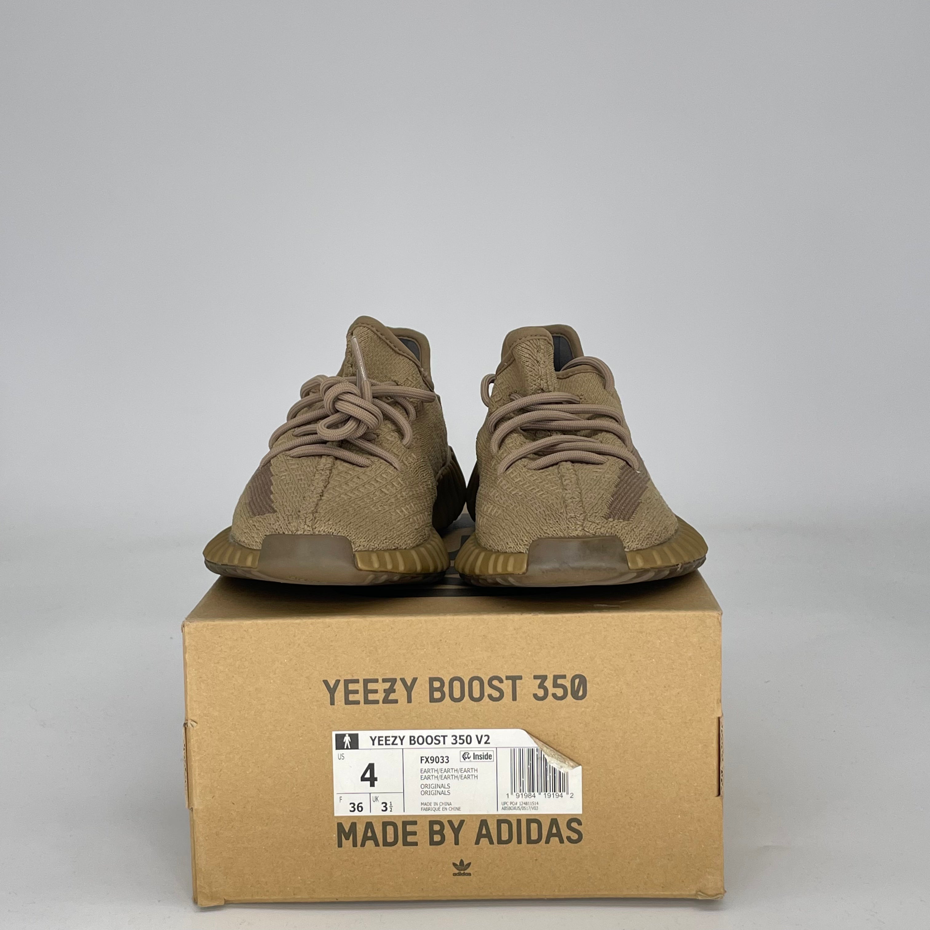 ADIDAS YEEZY 350 V2 EARTH FX9033 SIZE 4/5.5W GS