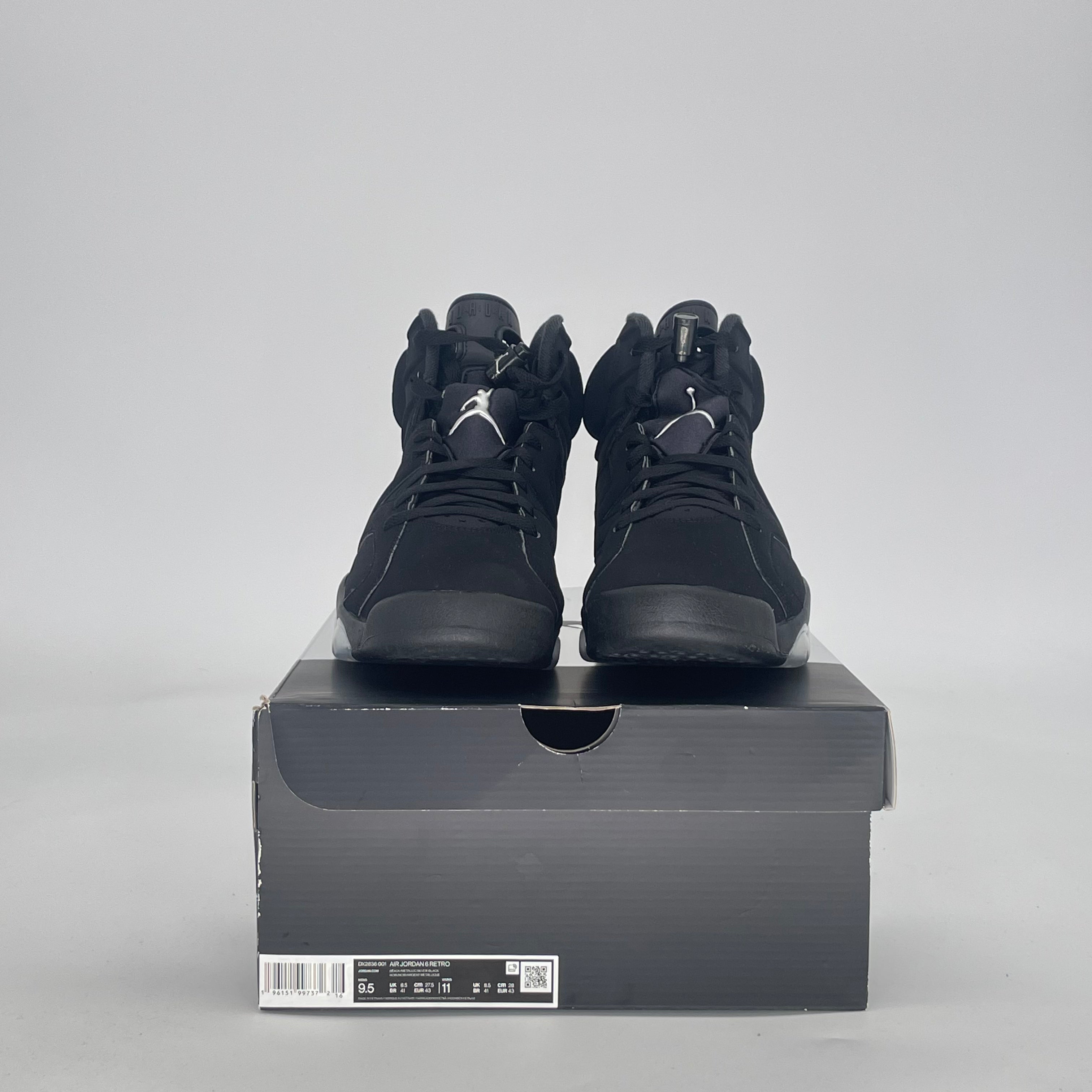 AIR JORDAN 6 CHROME DX2836-001 SIZE 9.5/11W