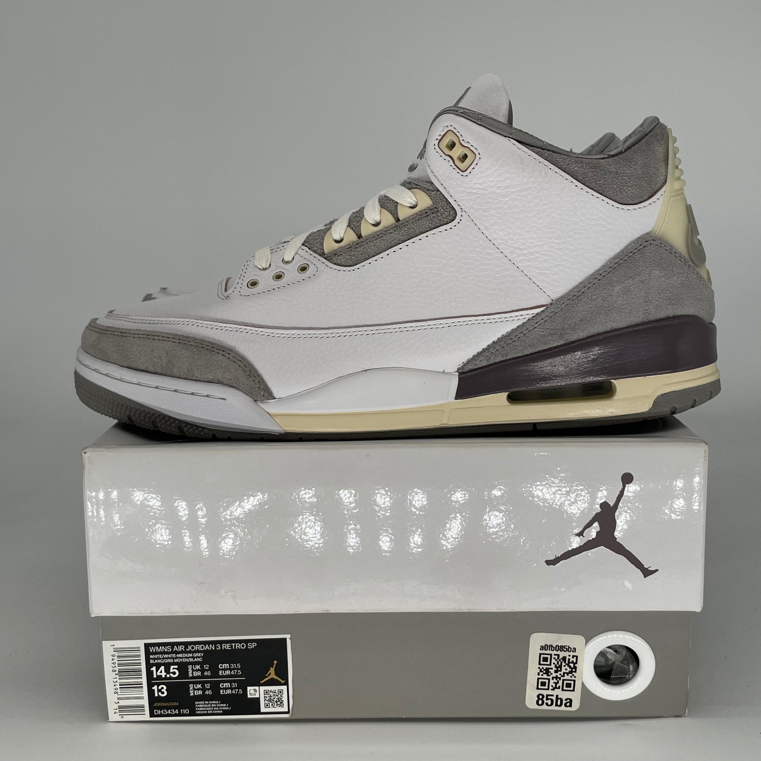 AIR JORDAN 3 A MA MANIERE W DH3434-110 SIZE 13/14.5W