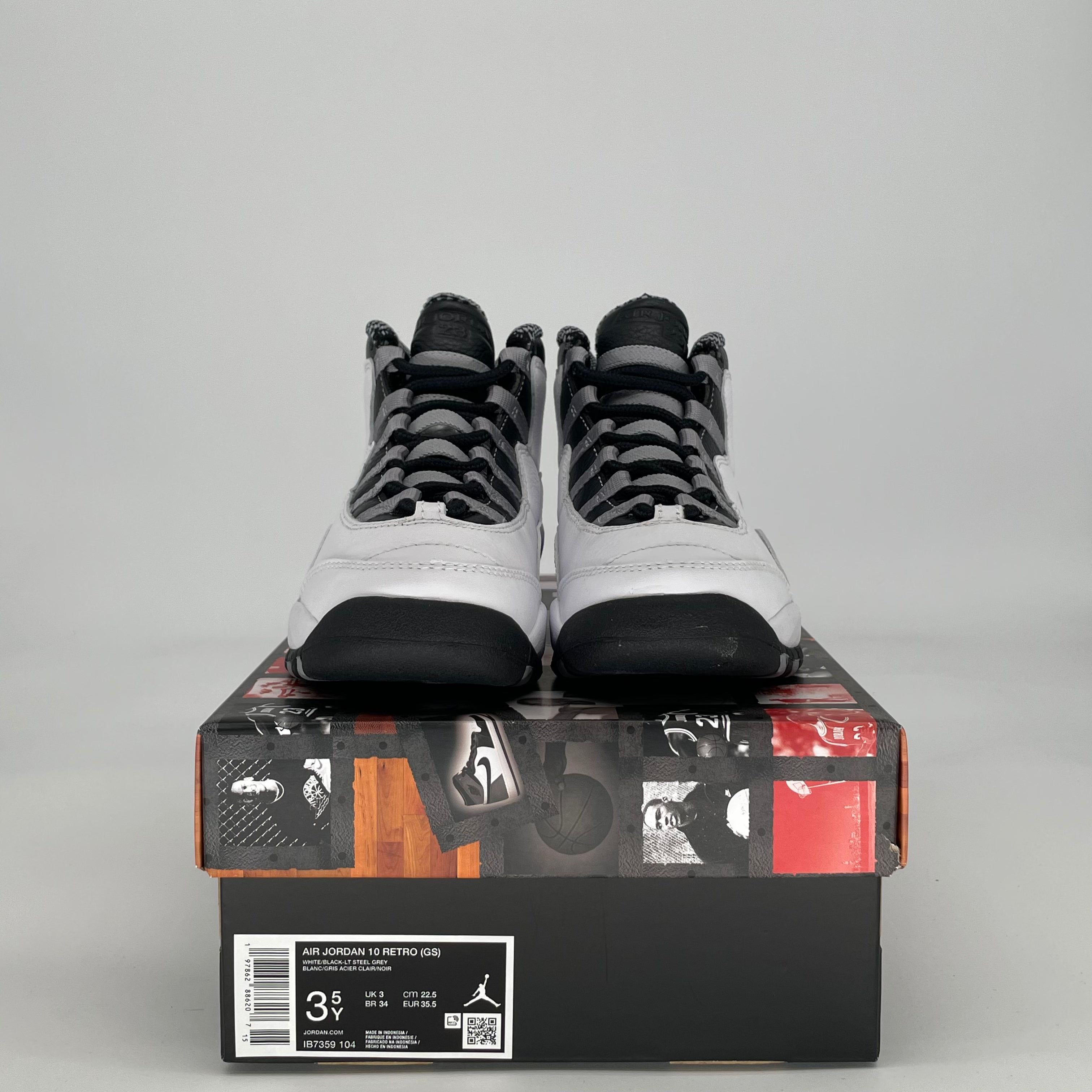 AIR JORDAN 10 STEEL IB7359-104 SIZE 3.5/5W