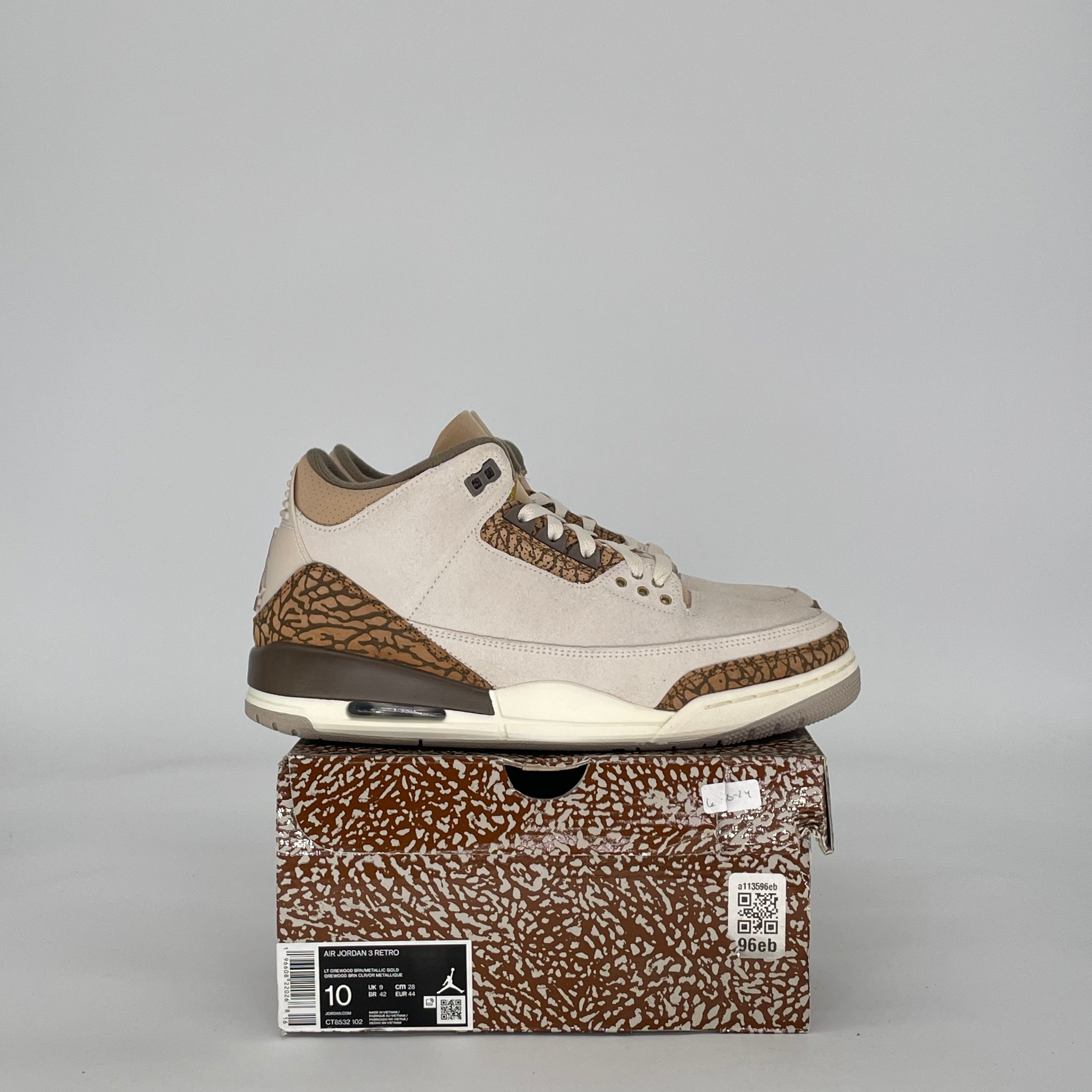 AIR JORDAN 3 PALOMINO CT8532-102 SIZE 10/11.5W