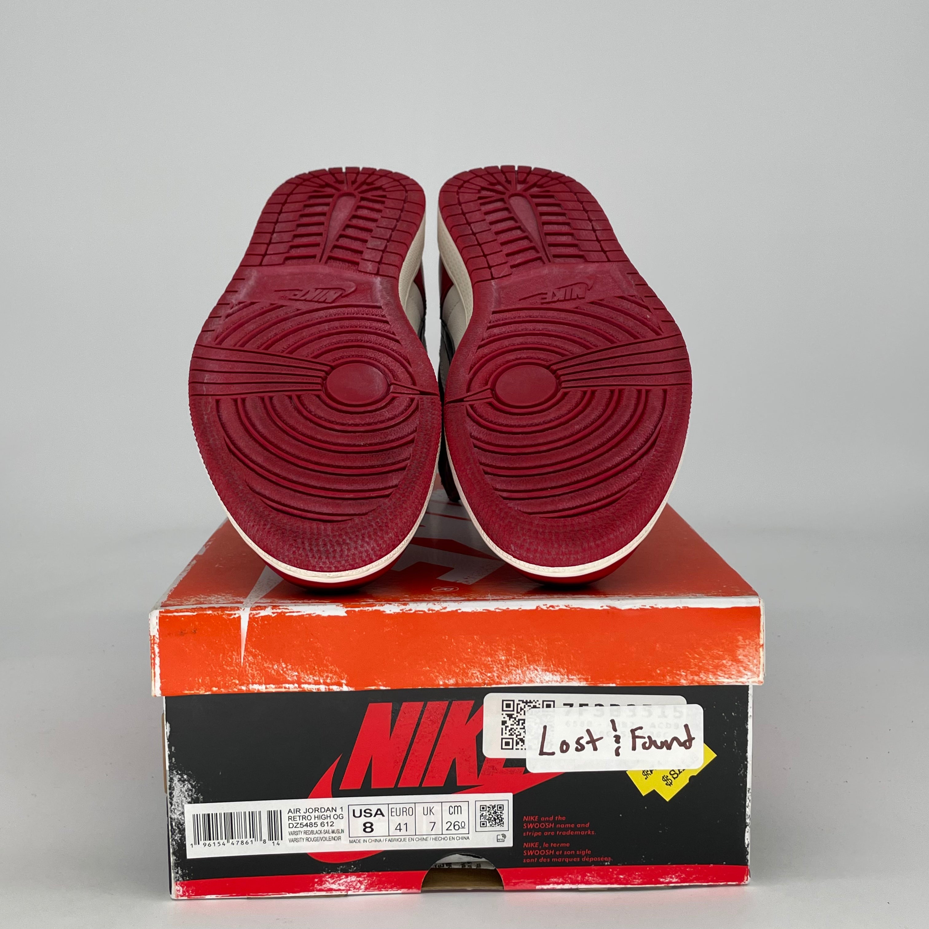 AIR JORDAN 1 LOST AND FOUND DZ5485-612 SIZE 8/9.5W