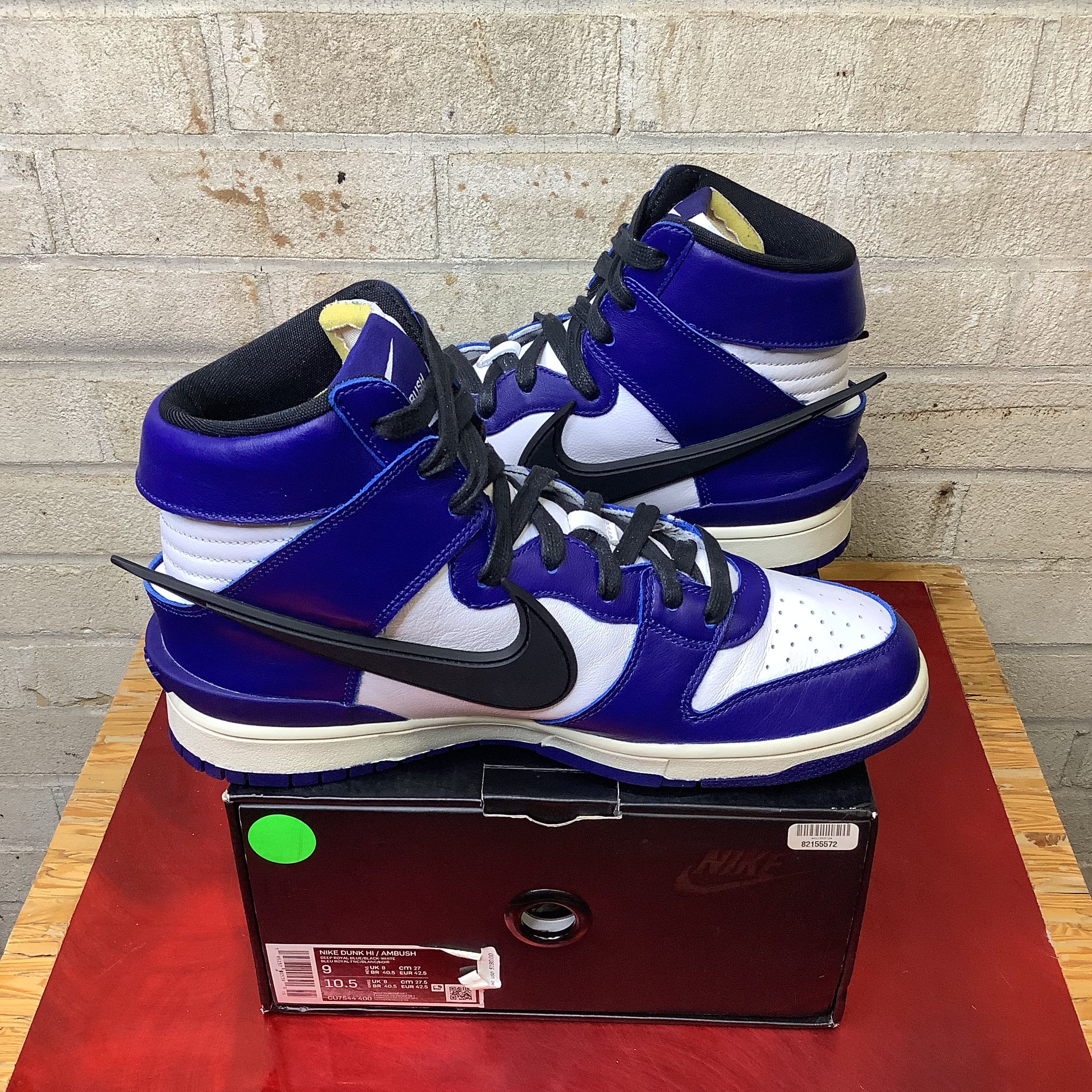NIKE DUNK HIGH AMBUSH DEEP ROYAL CU7544-400 SIZE 9/10.5W