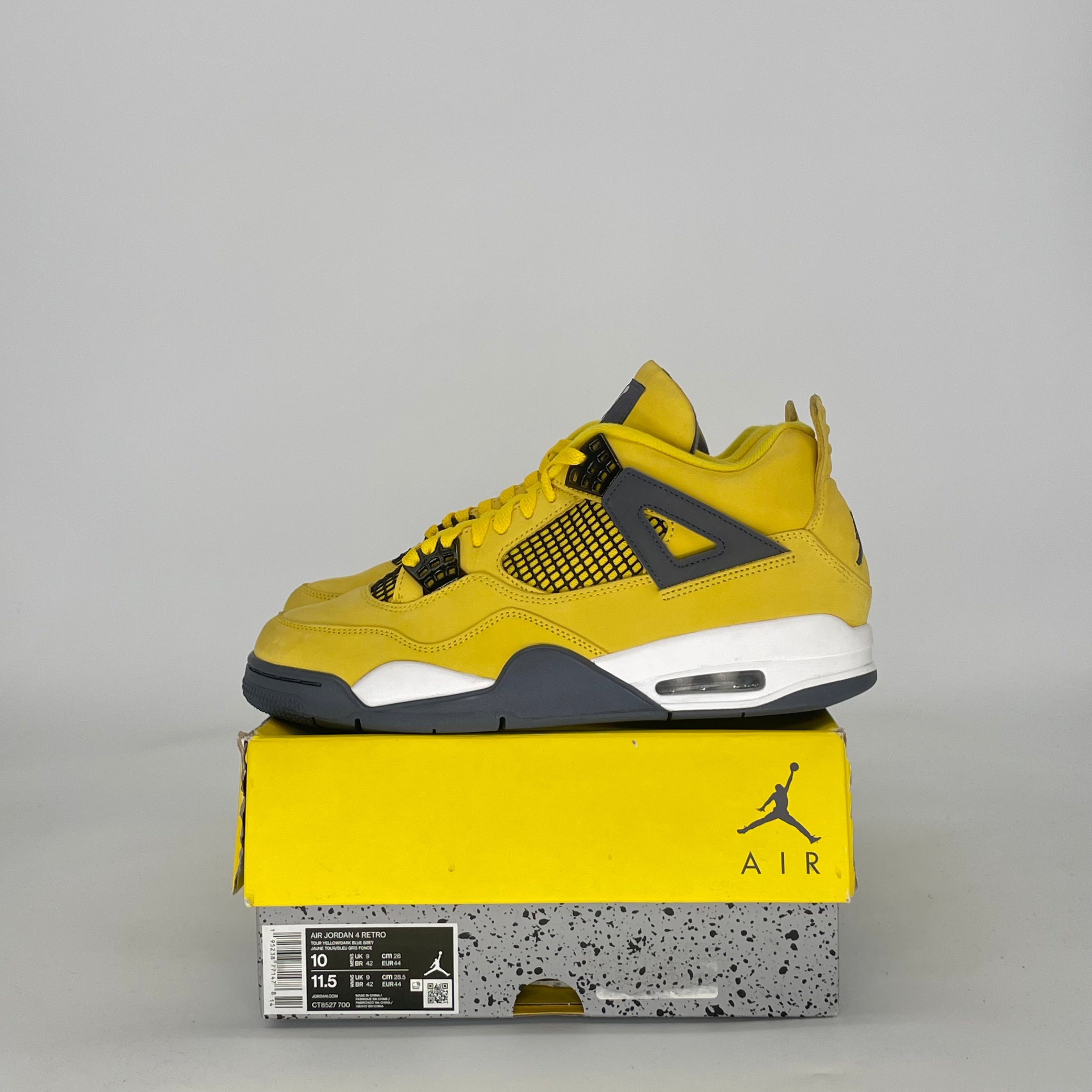 AIR JORDAN 4 LIGHTNING (2021) CT8527-700 SIZE 10/11.5W