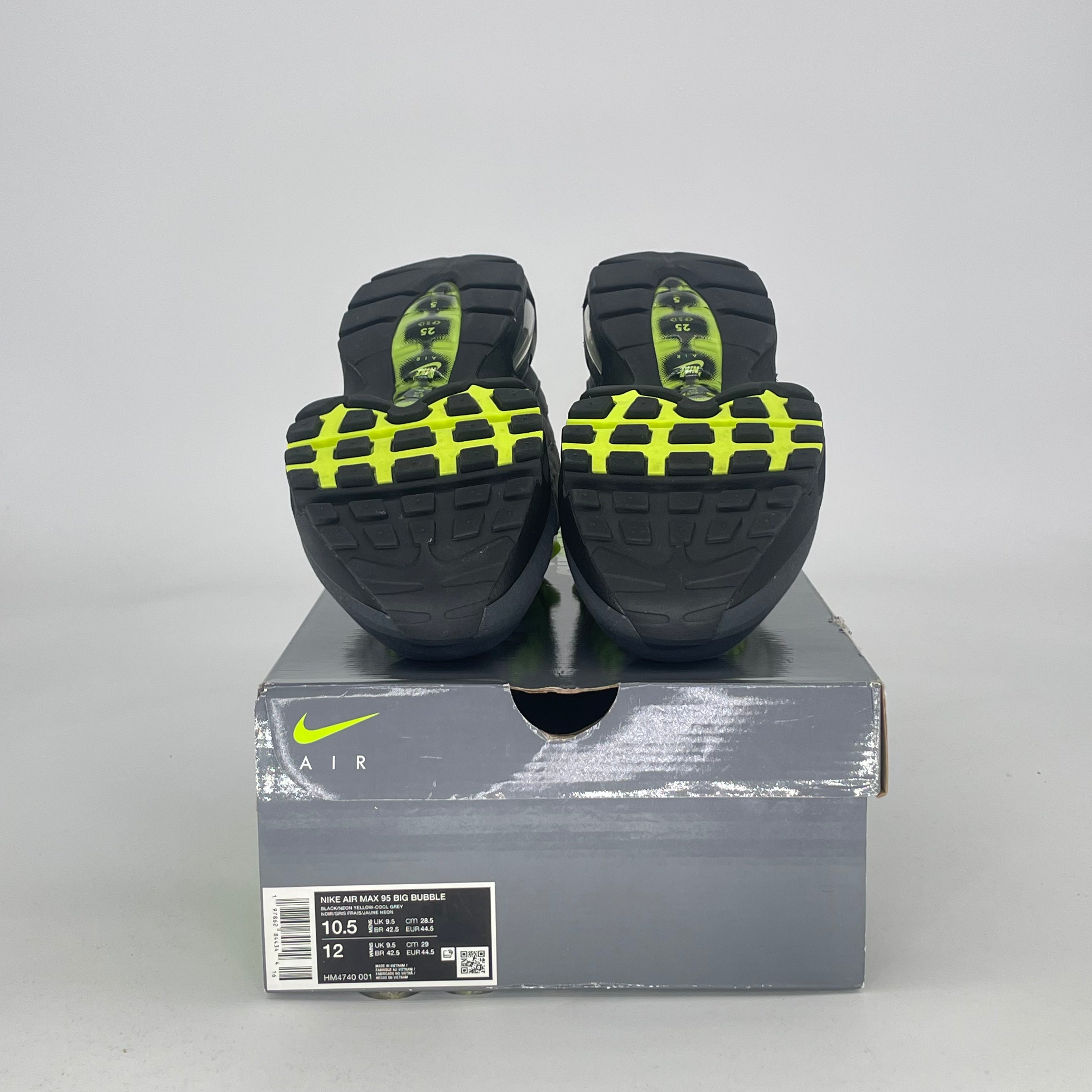 NIKE AIR MAX 95 BIG BUBBLE NEON HM4740-001 SIZE 10.5/12W