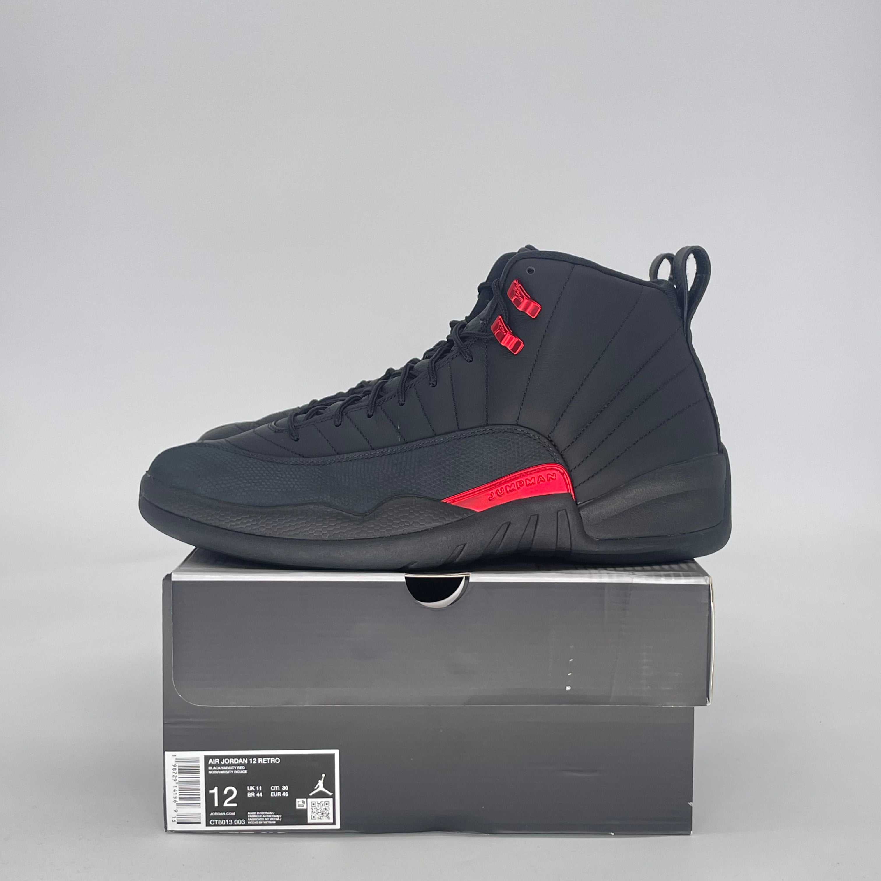 AIR JORDAN 12 BLOODLINE CT8013-003 SIZE 12/13.5W
