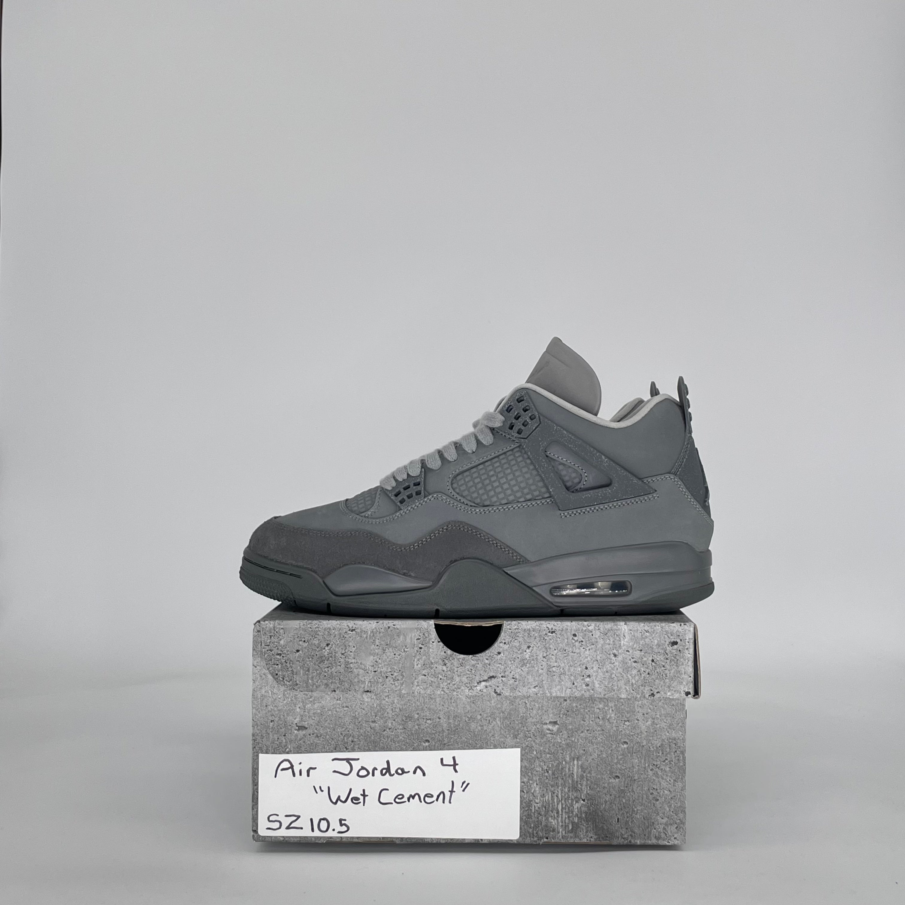 AIR JORDAN 4 PARIS OLYMPICS WET CEMENT FQ7928-001 SIZE 10.5/12W