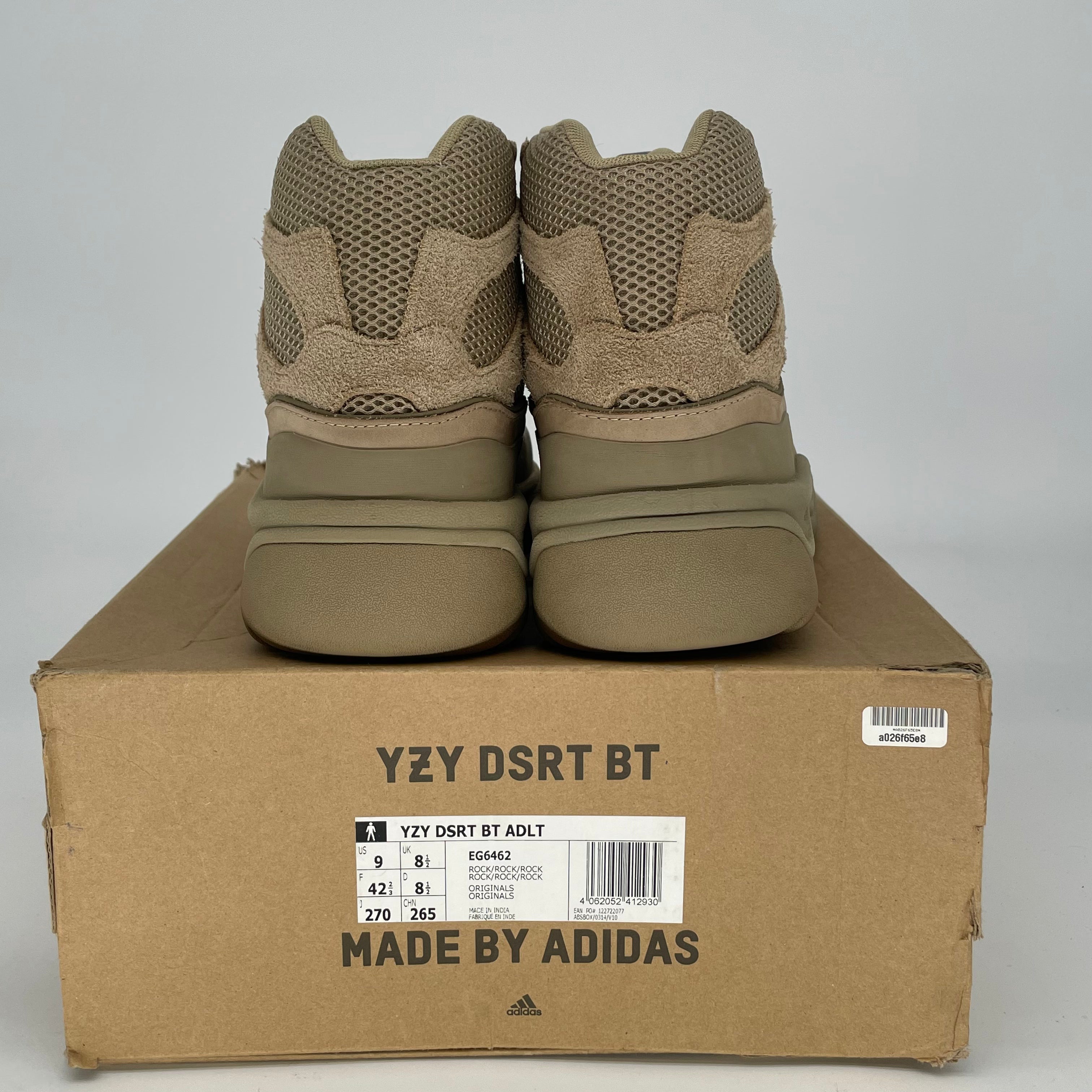 ADIDAS YEEZY DESERT BOOT ROCK EG6462 SIZE 9/10.5W