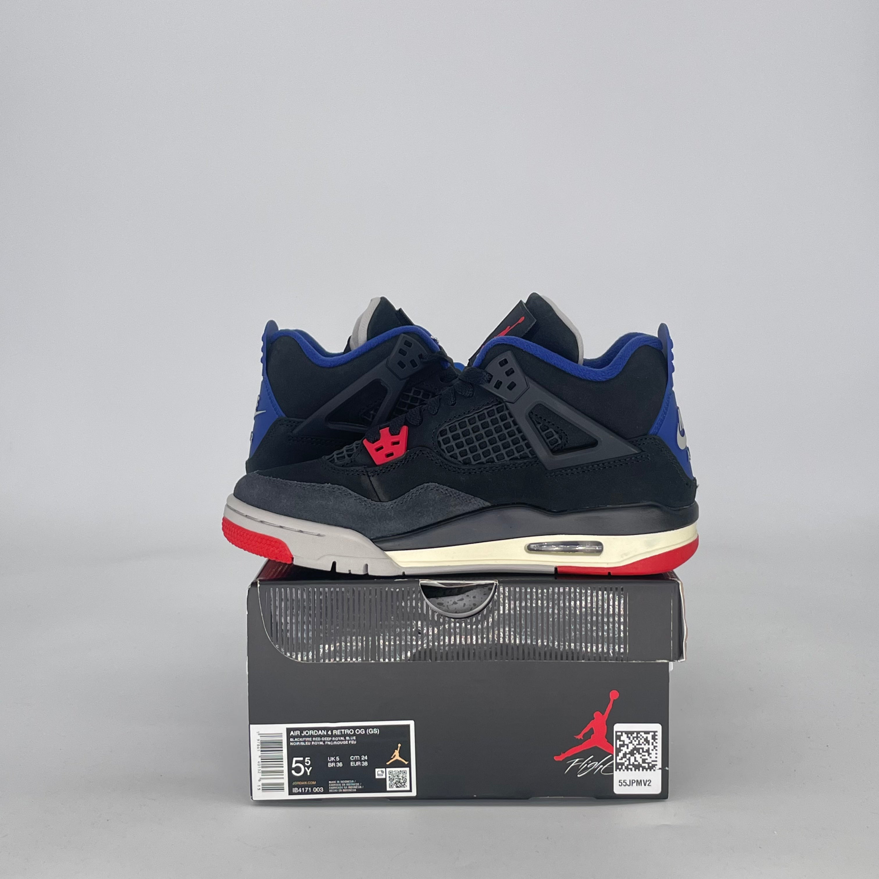 AIR JORDAN 4 RARE AIR IB4171-003 SIZE 5.5/7W GS