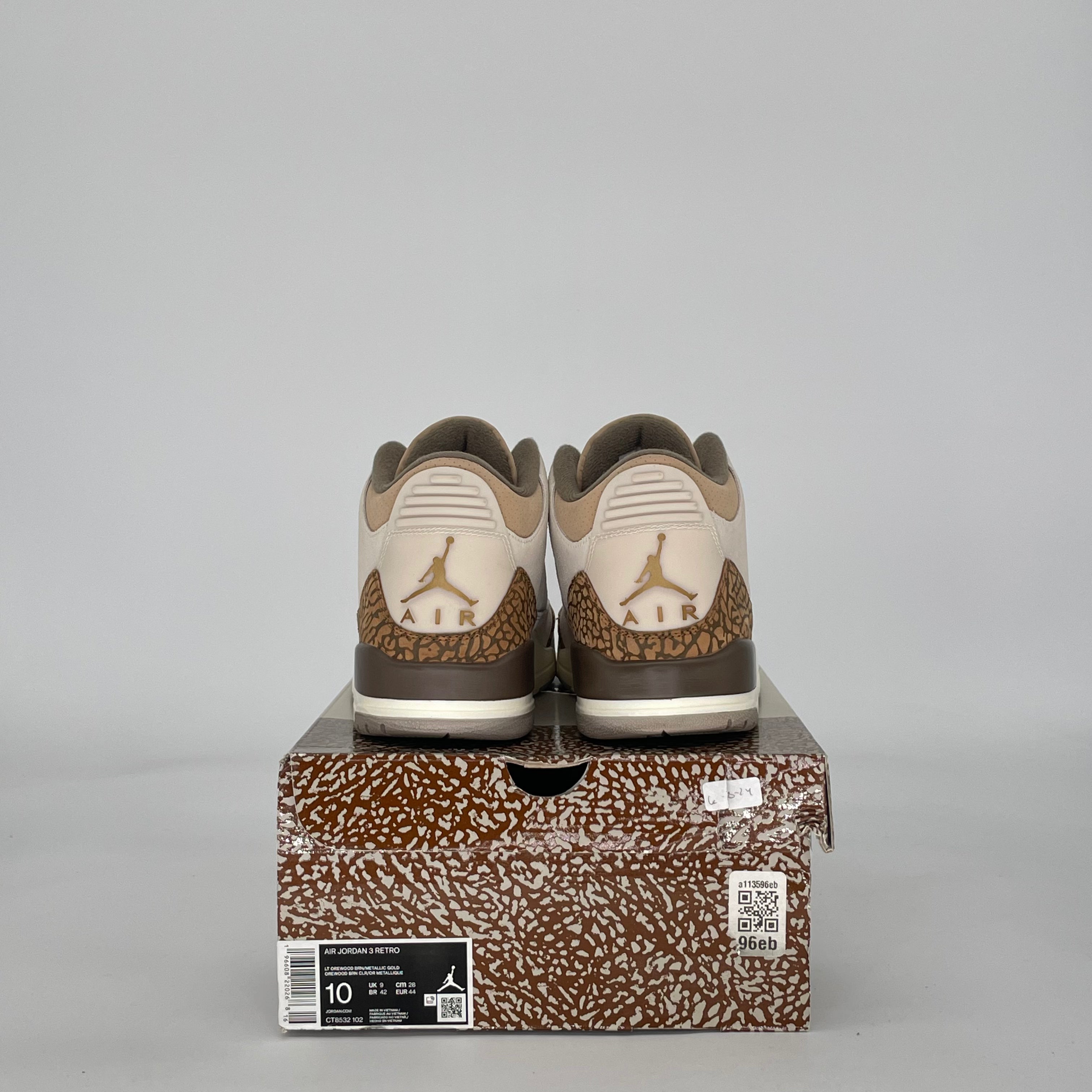 AIR JORDAN 3 PALOMINO CT8532-102 SIZE 10/11.5W