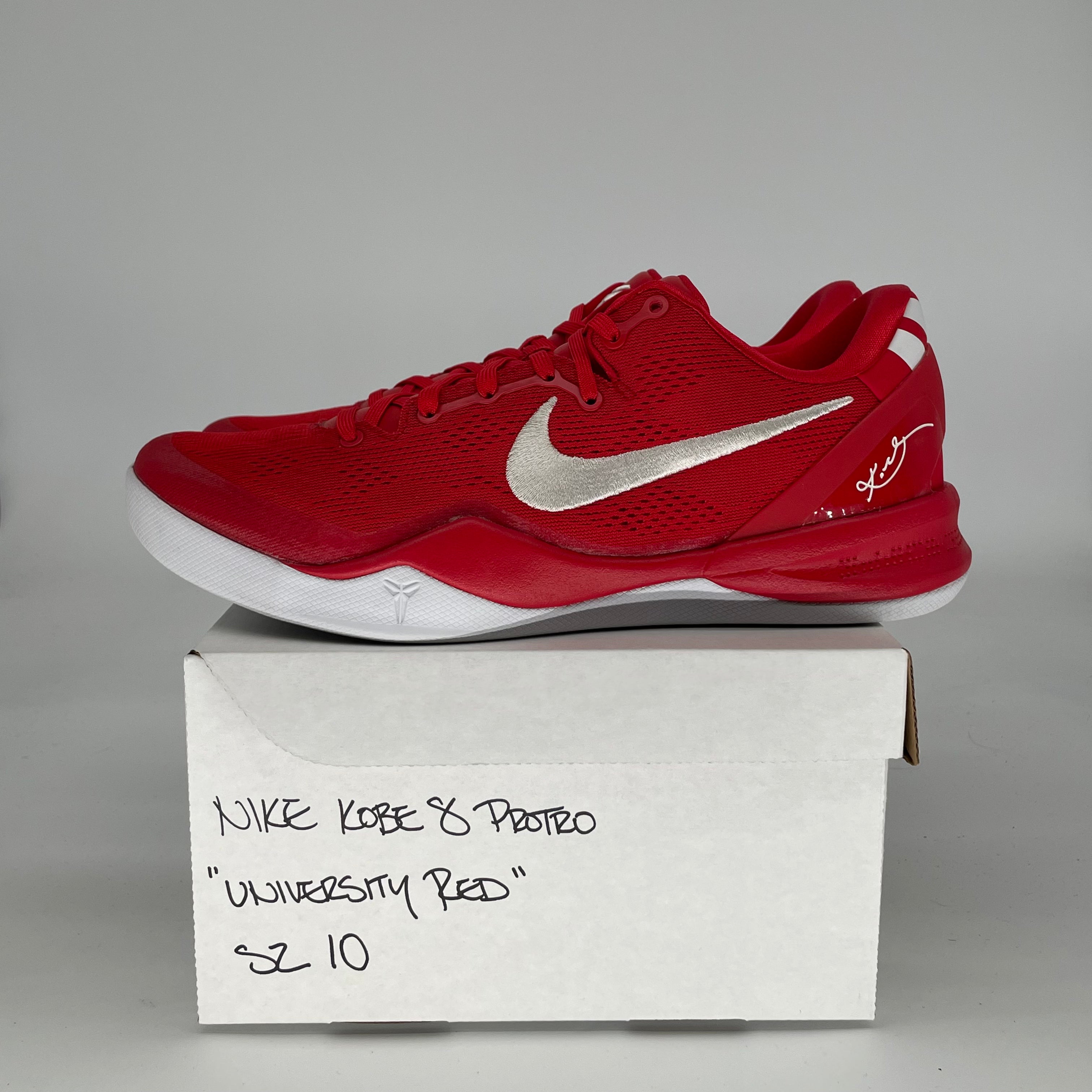 NIKE KOBE 8 PROTRO UNIVERSITY RED HF9550-600 SIZE 10/11.5W