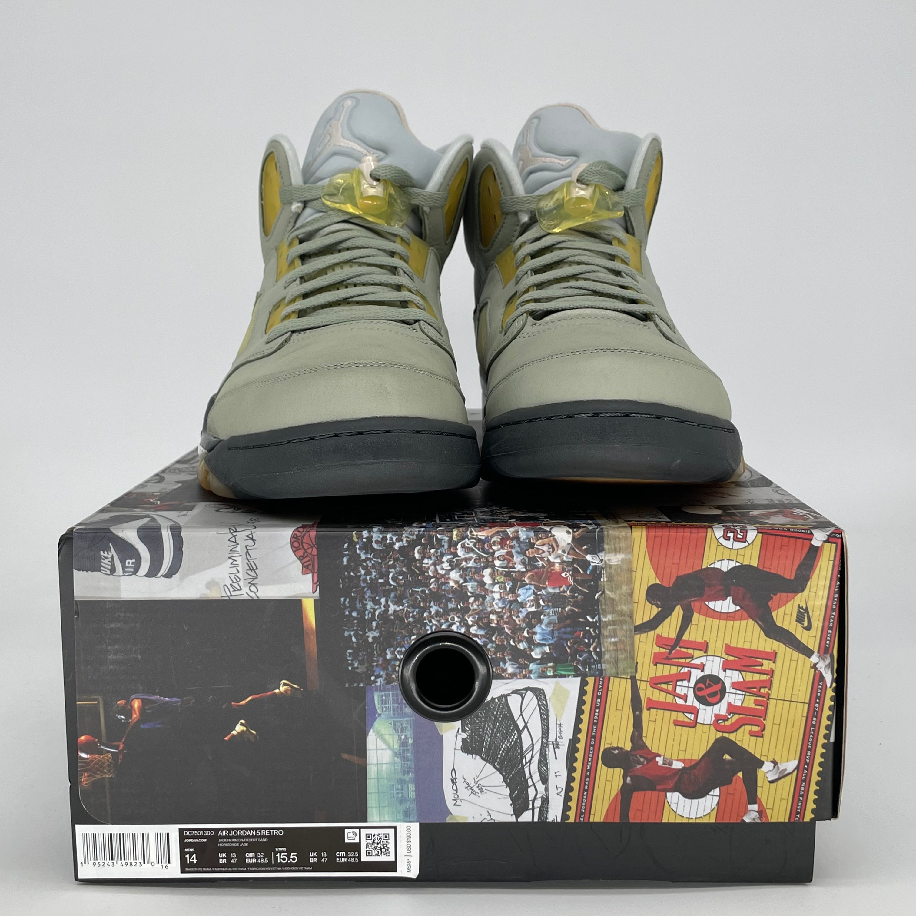 AIR JORDAN 5 JADE HORIZON DC7501-300 SIZE 14/15.5W