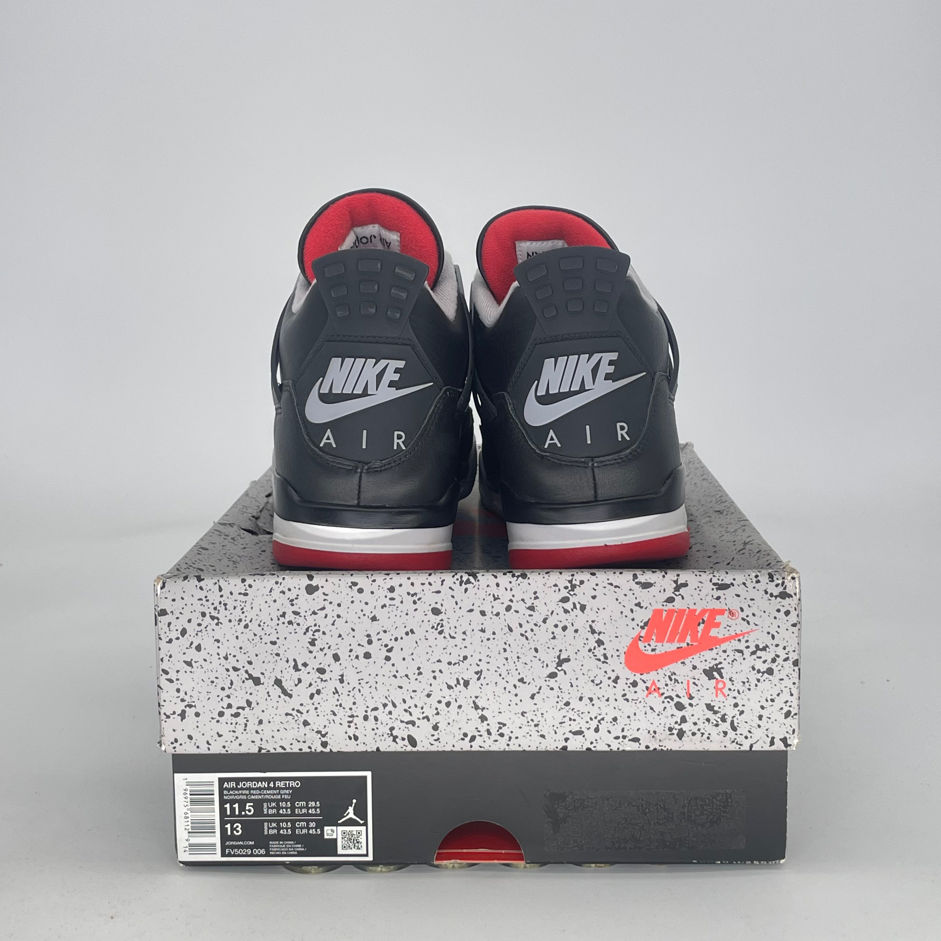 AIR JORDAN 4 BRED REIMAGINED FV5029-006 SIZE 11.5/13W