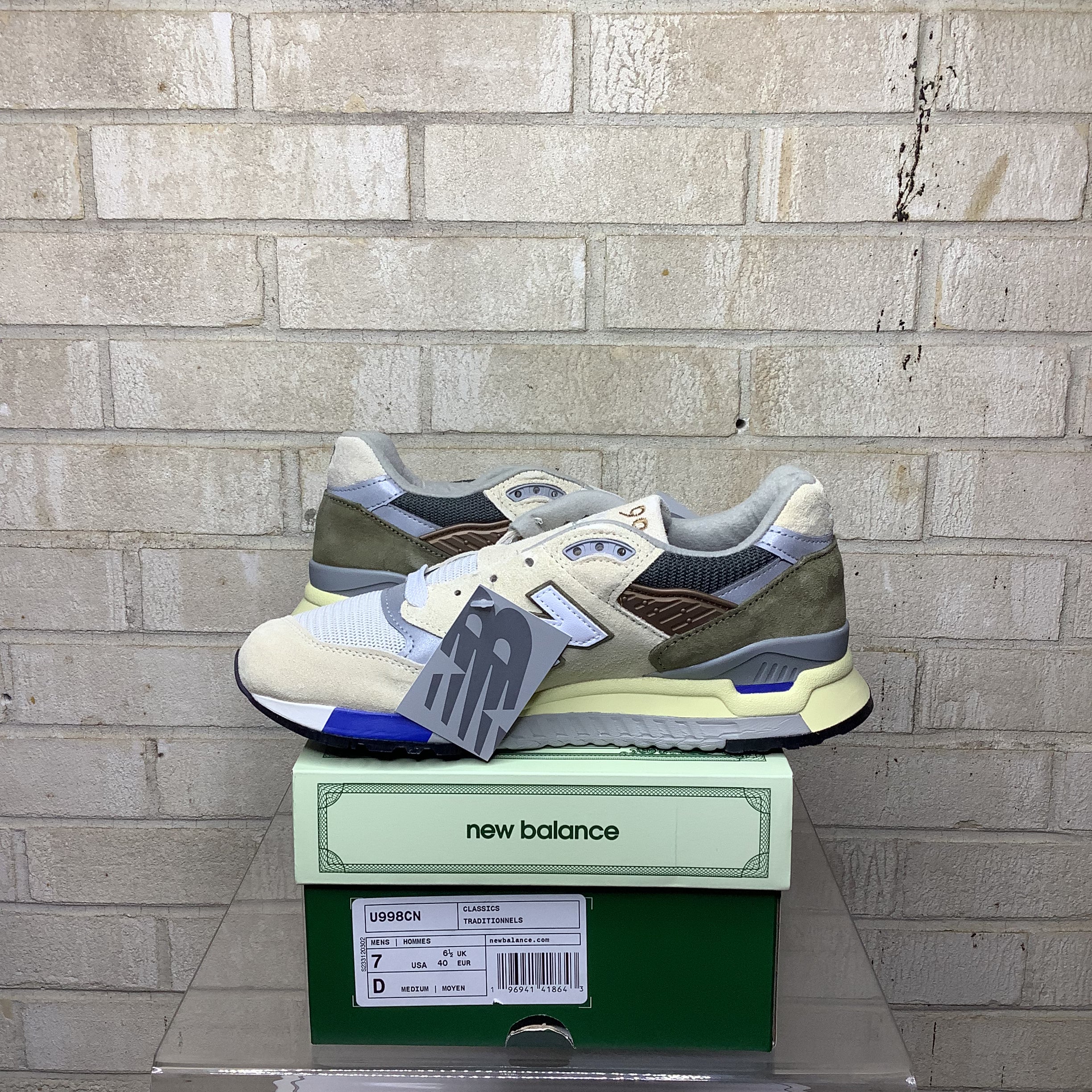 NEW BALANCE 998 MIUSA CONCEPTS C-NOTE 10TH ANNIVERSARY SIZE 7/8.5W U998CN