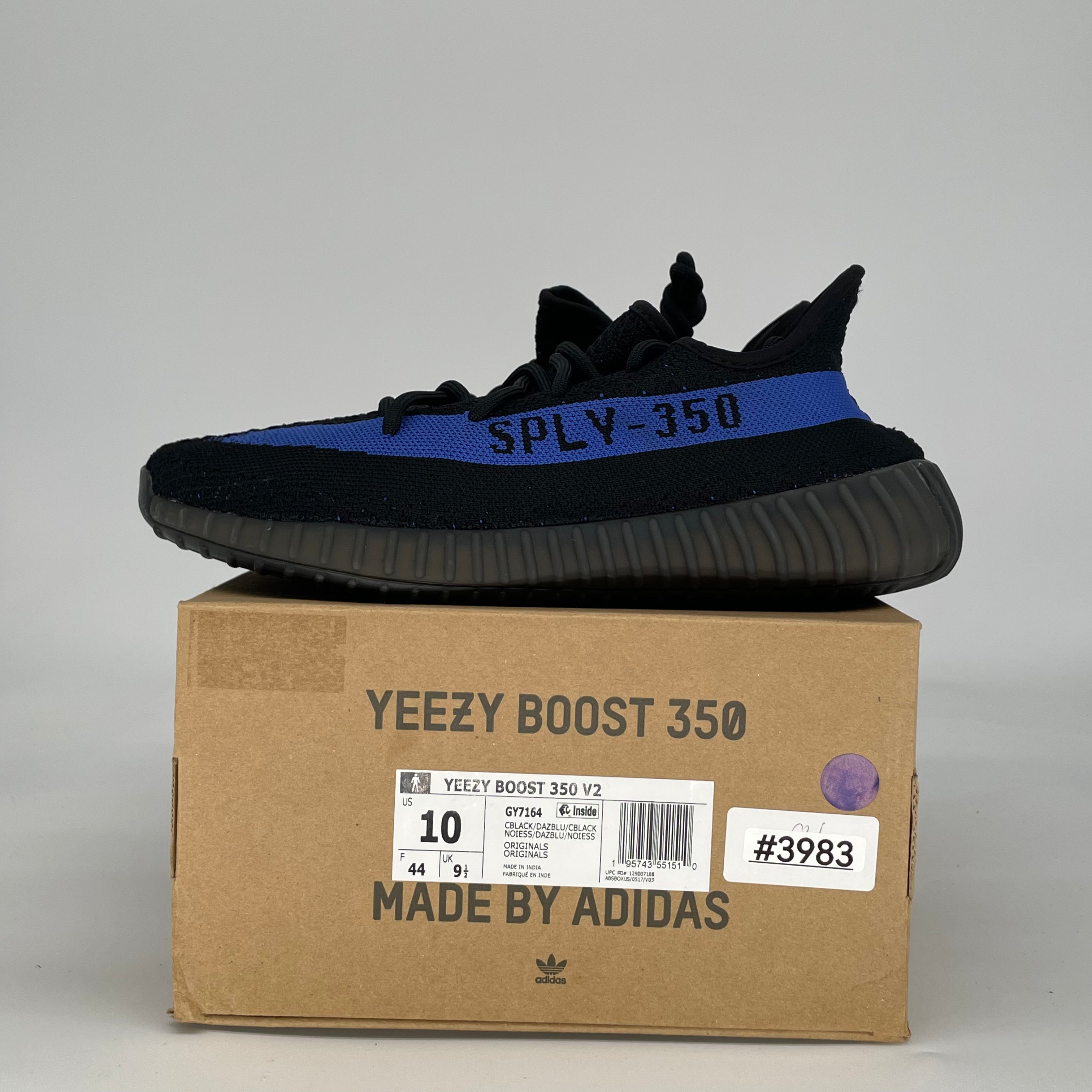 ADIDAS YEEZY 350 V2 DAZZLING BLUE GY7164 SIZE 10/11.5W