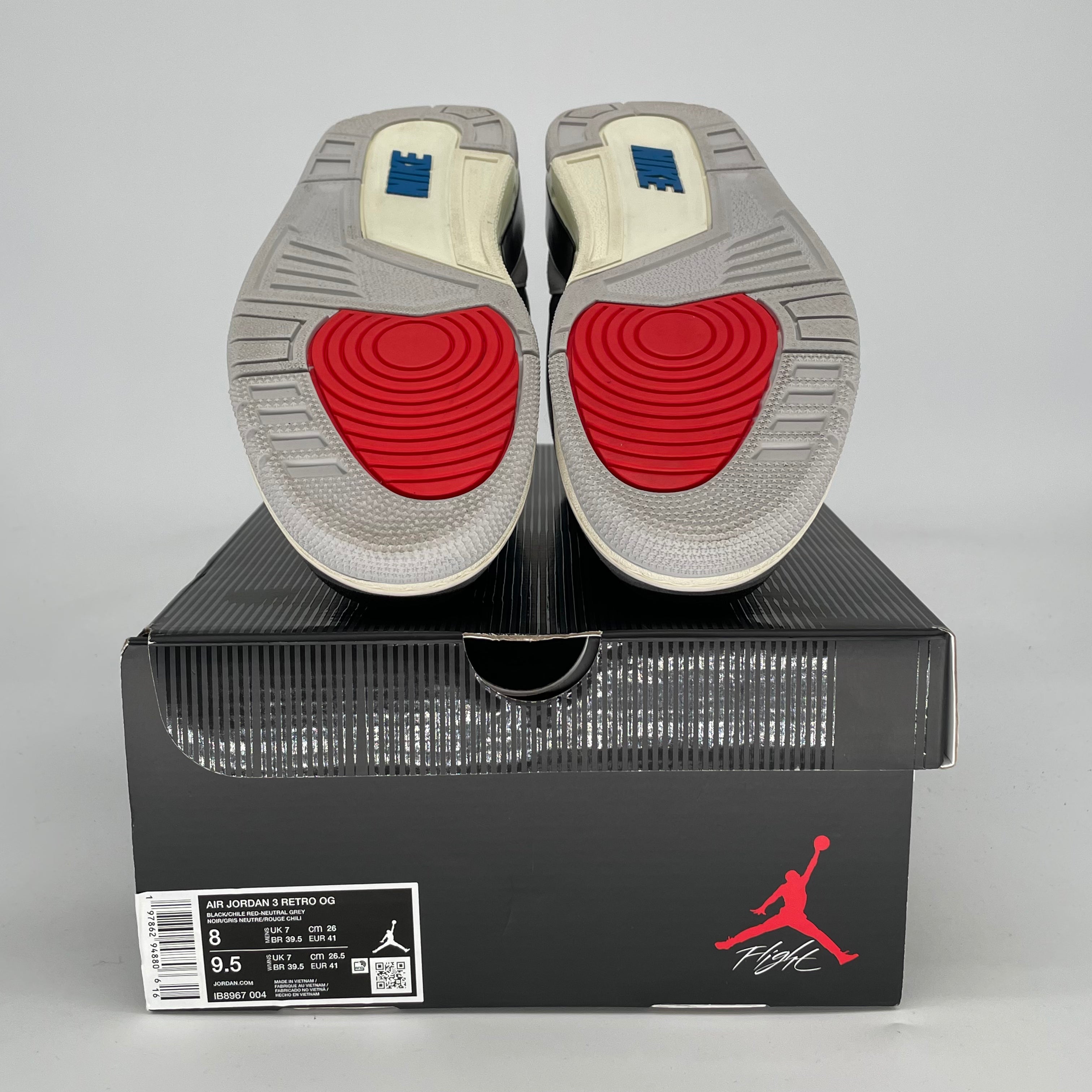 AIR JORDAN 3 RARE AIR IB8967-004 SIZE 8/9.5W