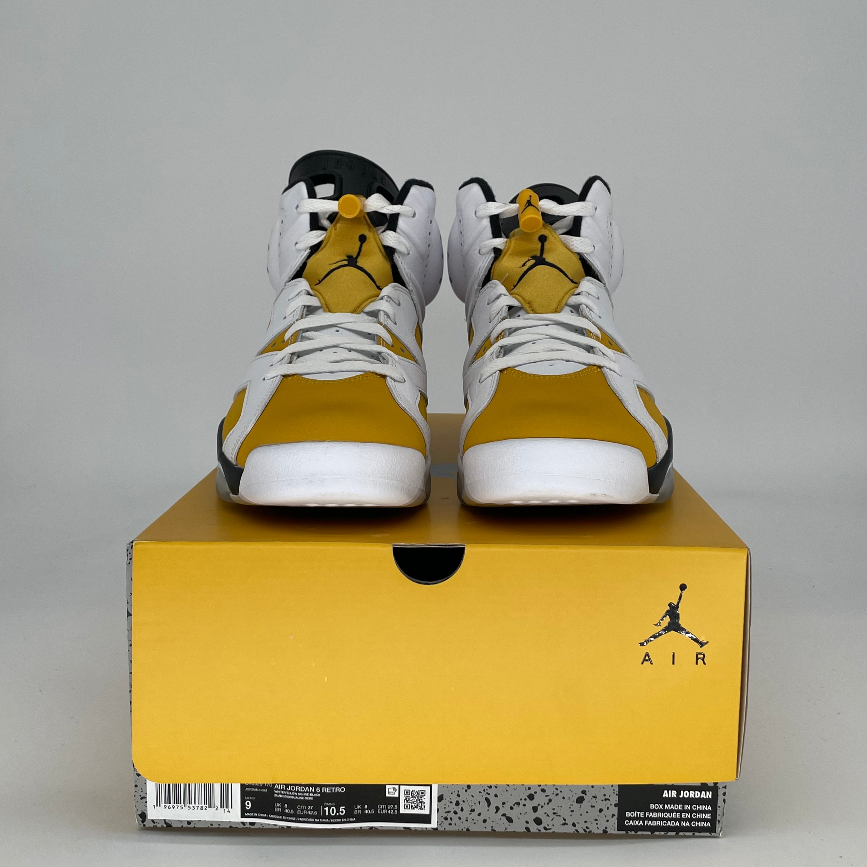 AIR JORDAN 6 YELLOW OCHRE CT8529-170 SIZE 9/10.5W