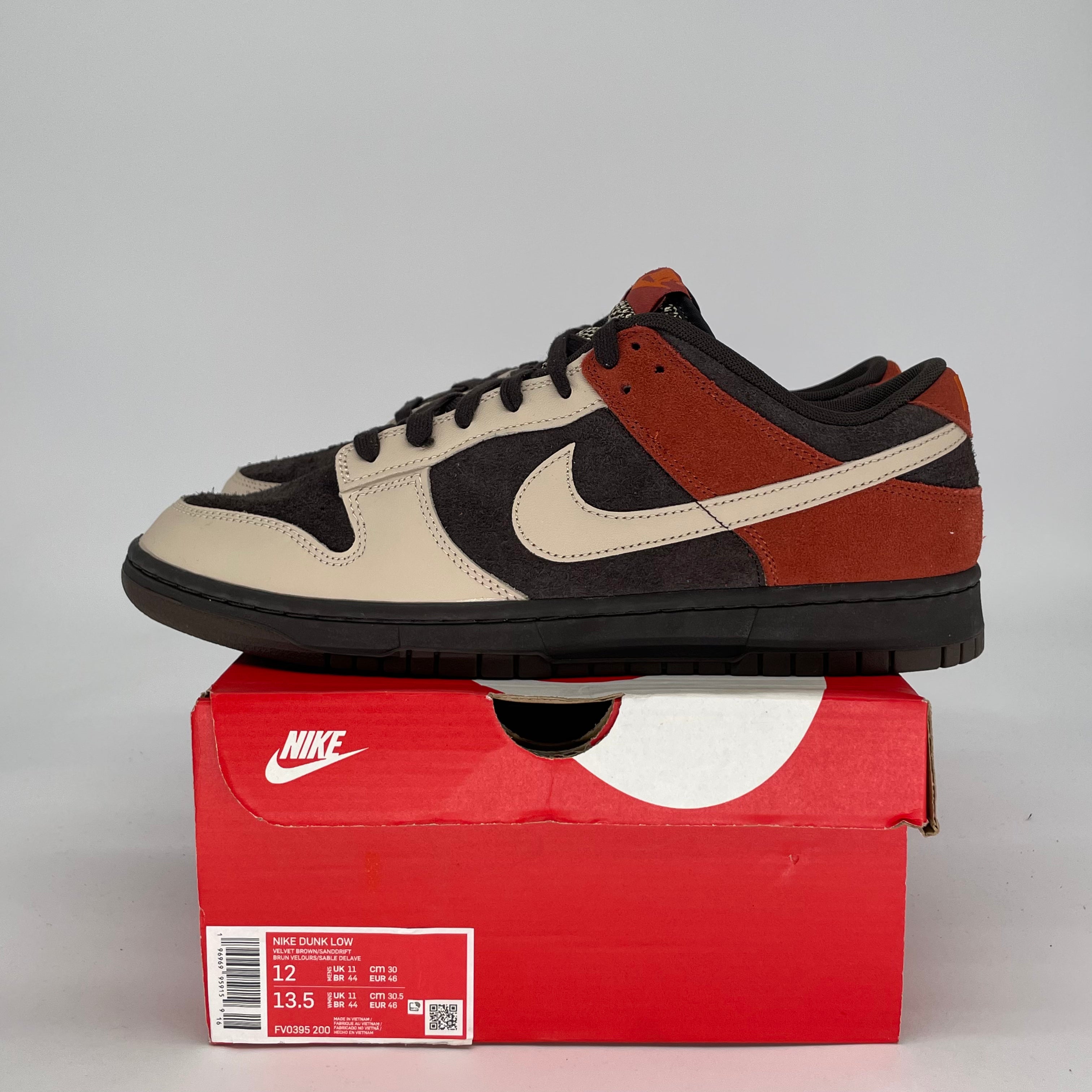 NIKE DUNK LOW RED PANDA FV0395-200 SIZE 12/13.5W