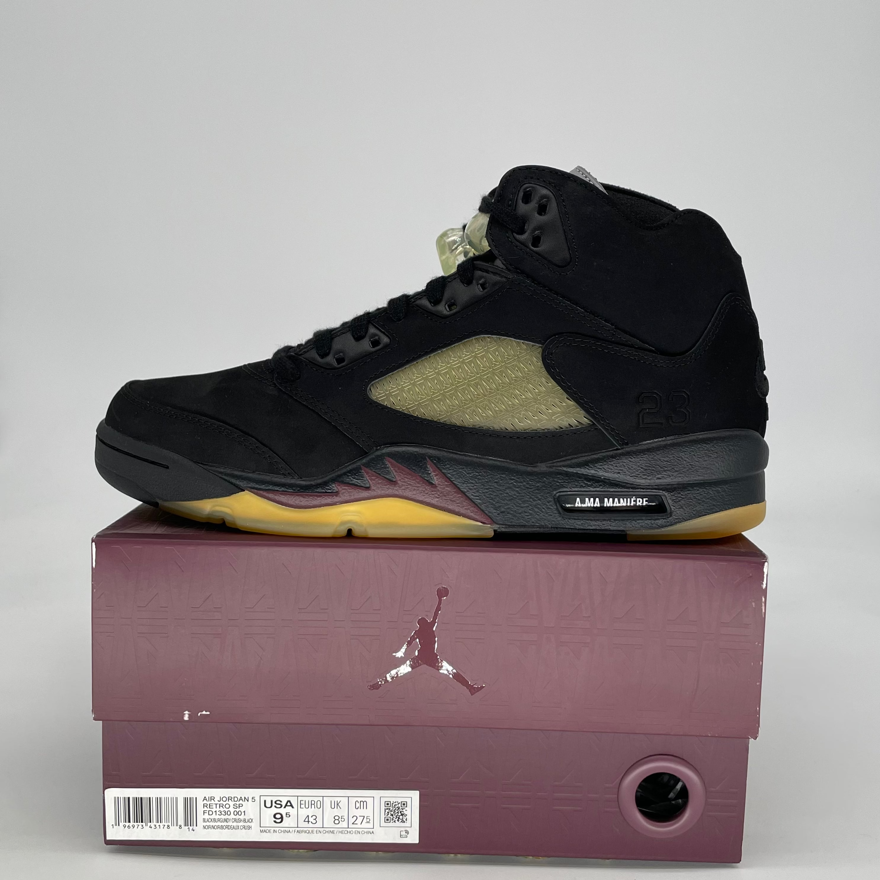 AIR JORDAN 5 A MA MANIERE DUSK FD1330-001 SIZE 9.5/11W