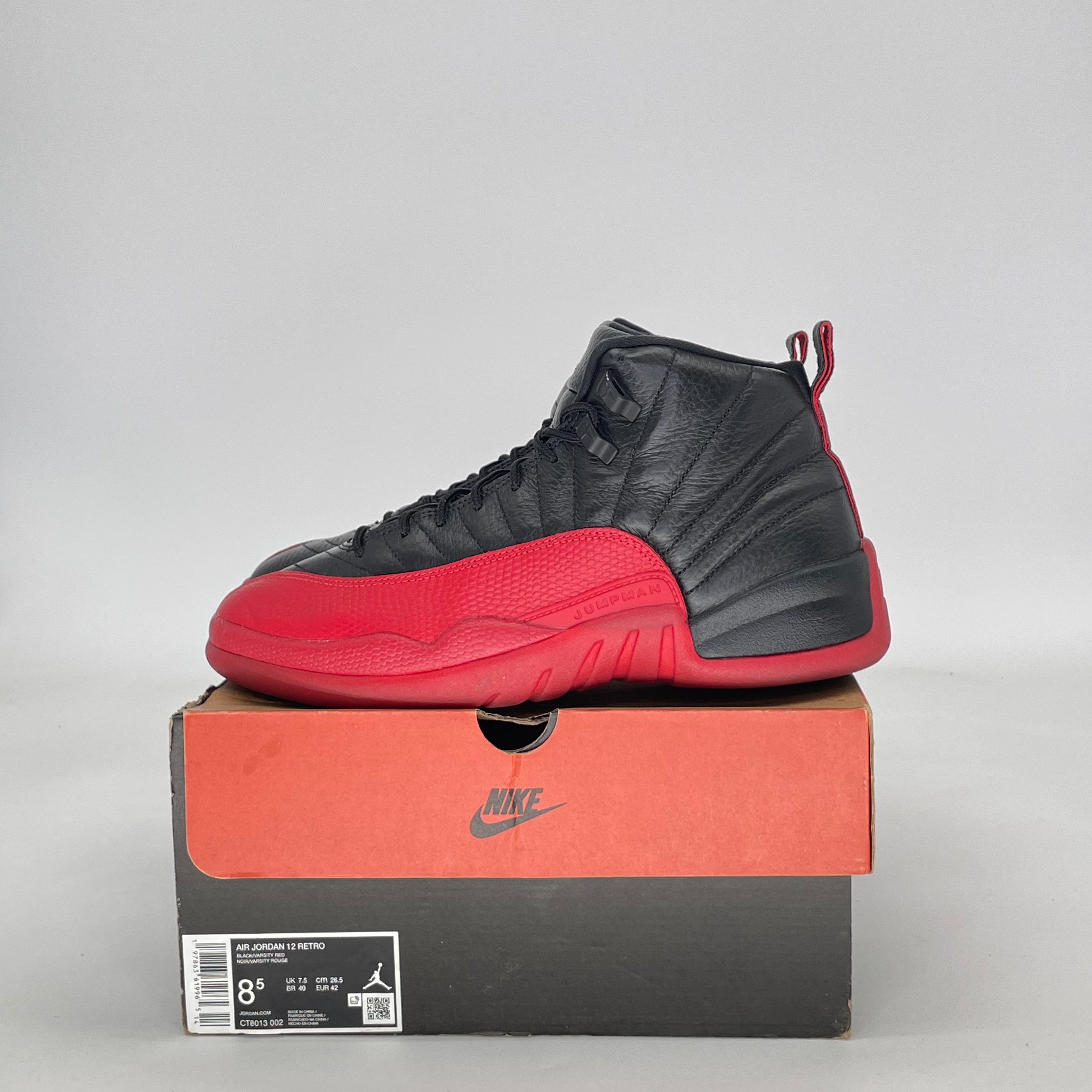 AIR JORDAN 12 FLU GAME (2025) CT-8013-002 SIZE 8.5/10W