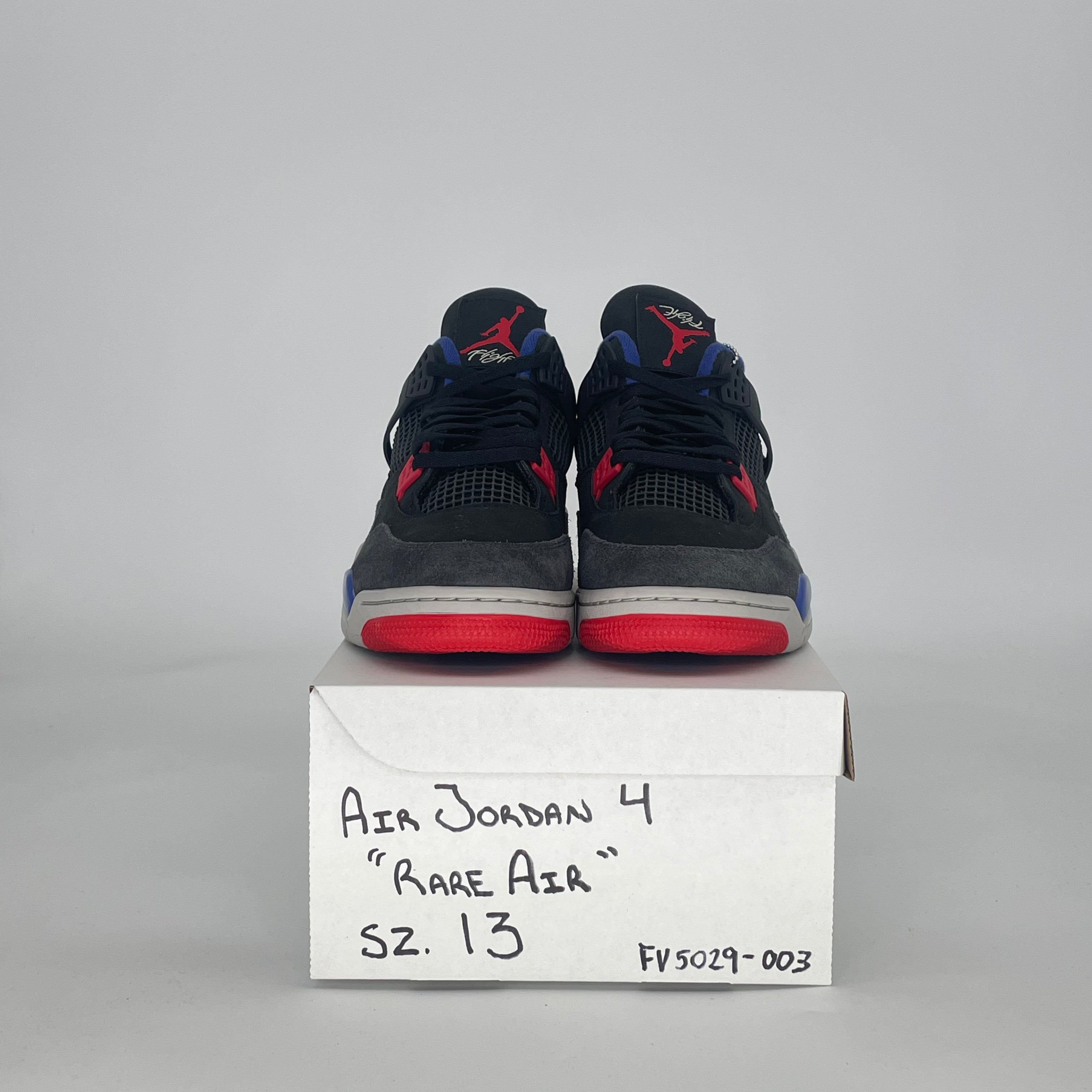 AIR JORDAN 4 RARE AIR (WHITE LETTERING) FV5029-003 SIZE 13/14.5W