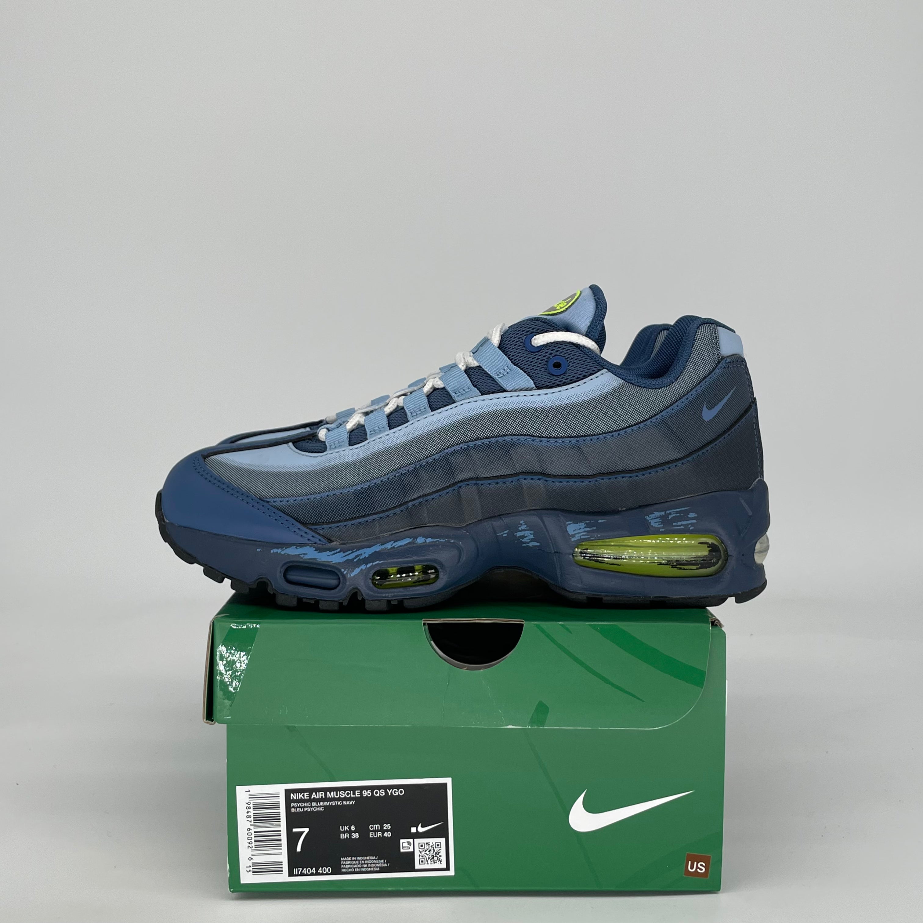 NIKE AIR MAX MUSCLE 95 YU-GI-OH! JOEY WITH PROMO CARD II7404-400 SIZE 7/8.5W