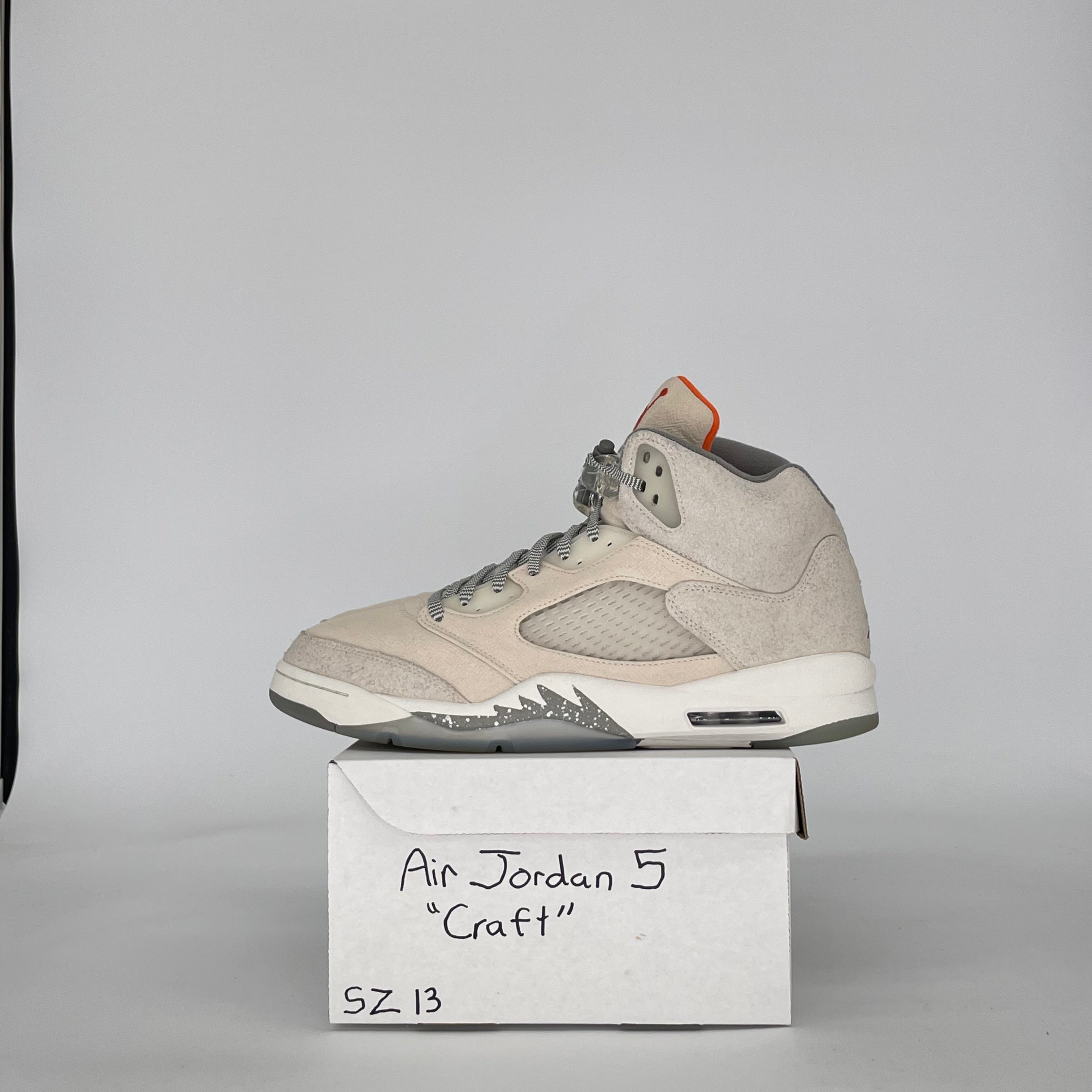 AIR JORDAN 5 CRAFT LIGHT OREWOOD BROWN FD9222-180 SIZE 13/14.5W