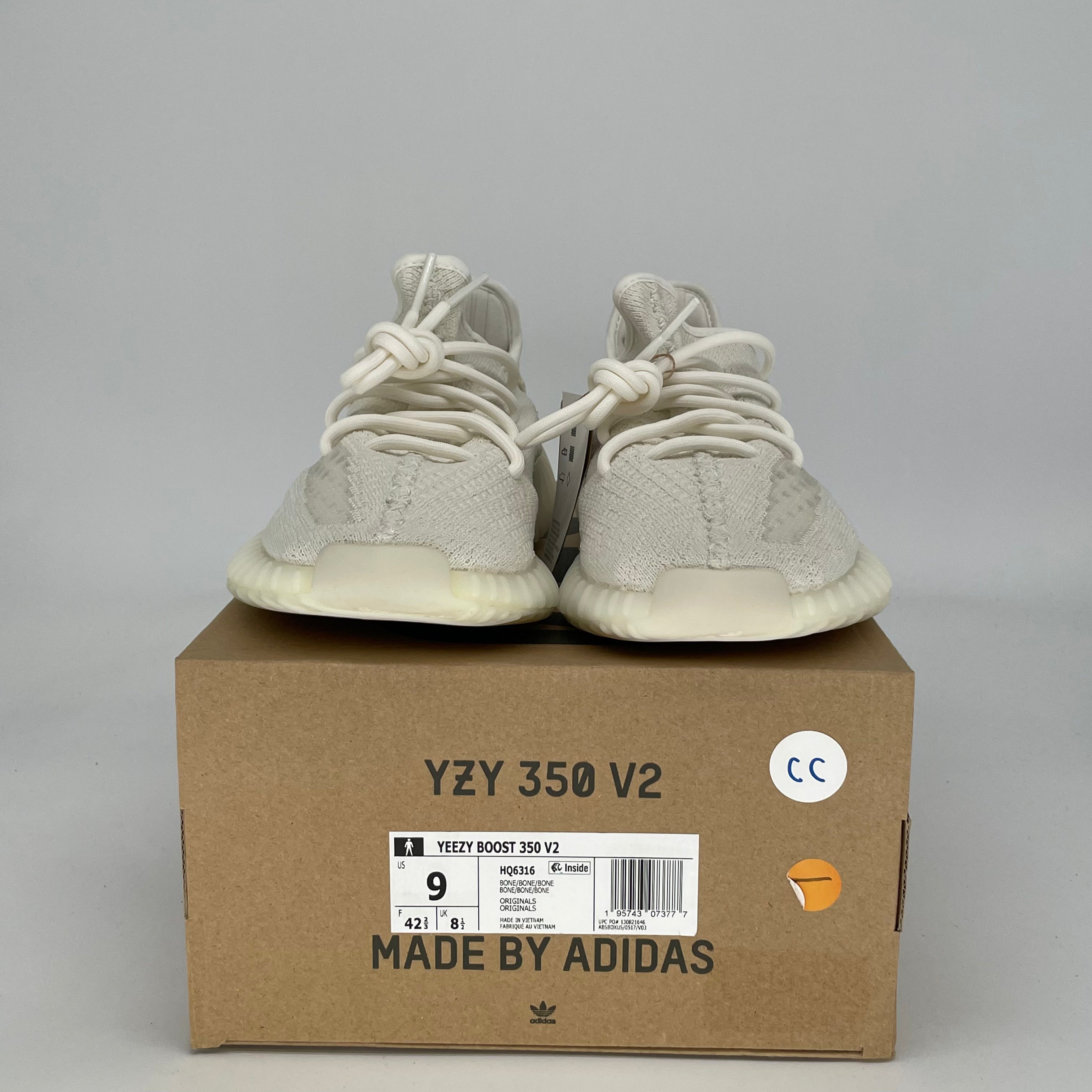 ADIDAS YEEZY 350 V2 BONE HQ6316 SIZE 9/10.5W