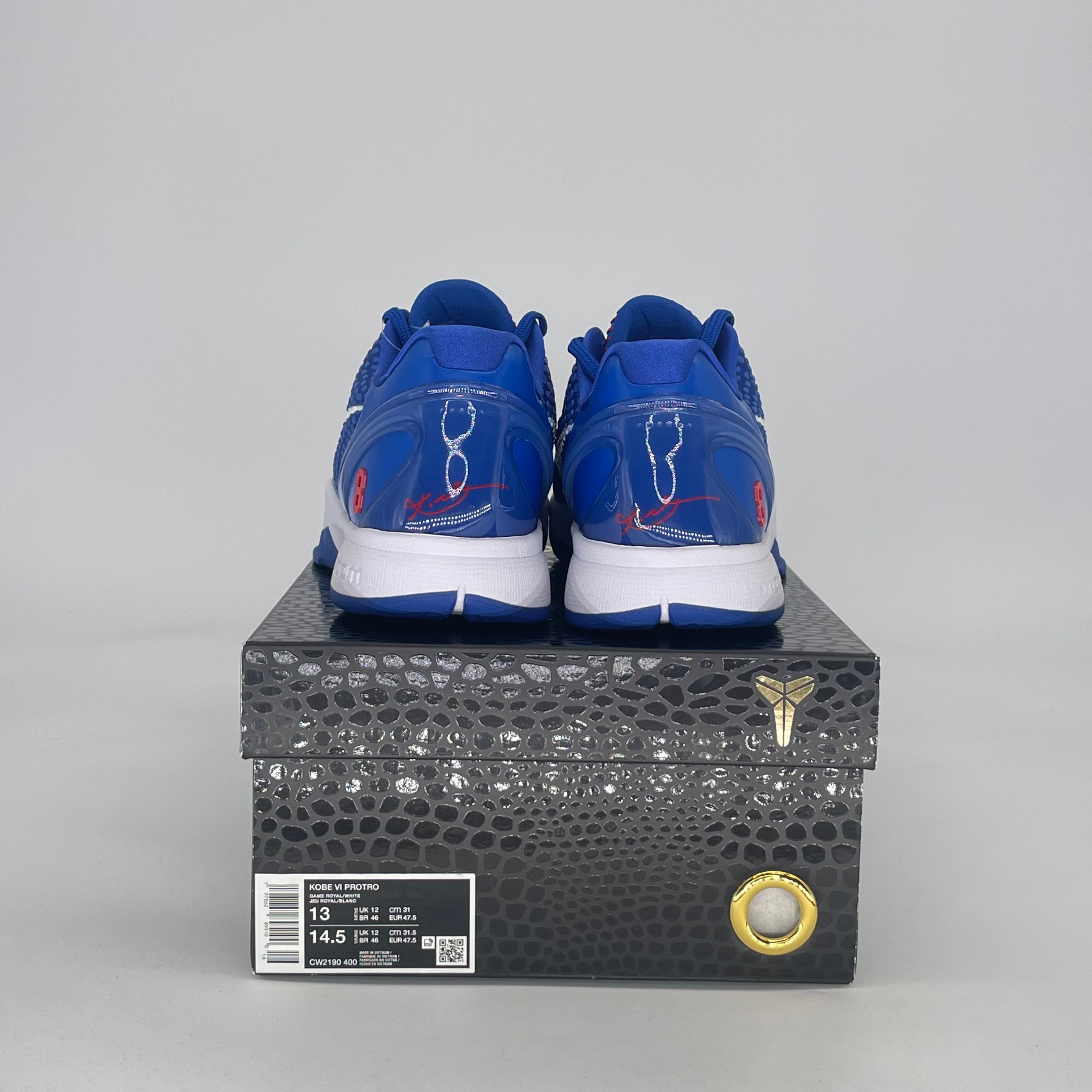 NIKE KOBE 6 PROTRO DODGERS CW2190-400 SIZE 13/14.5W