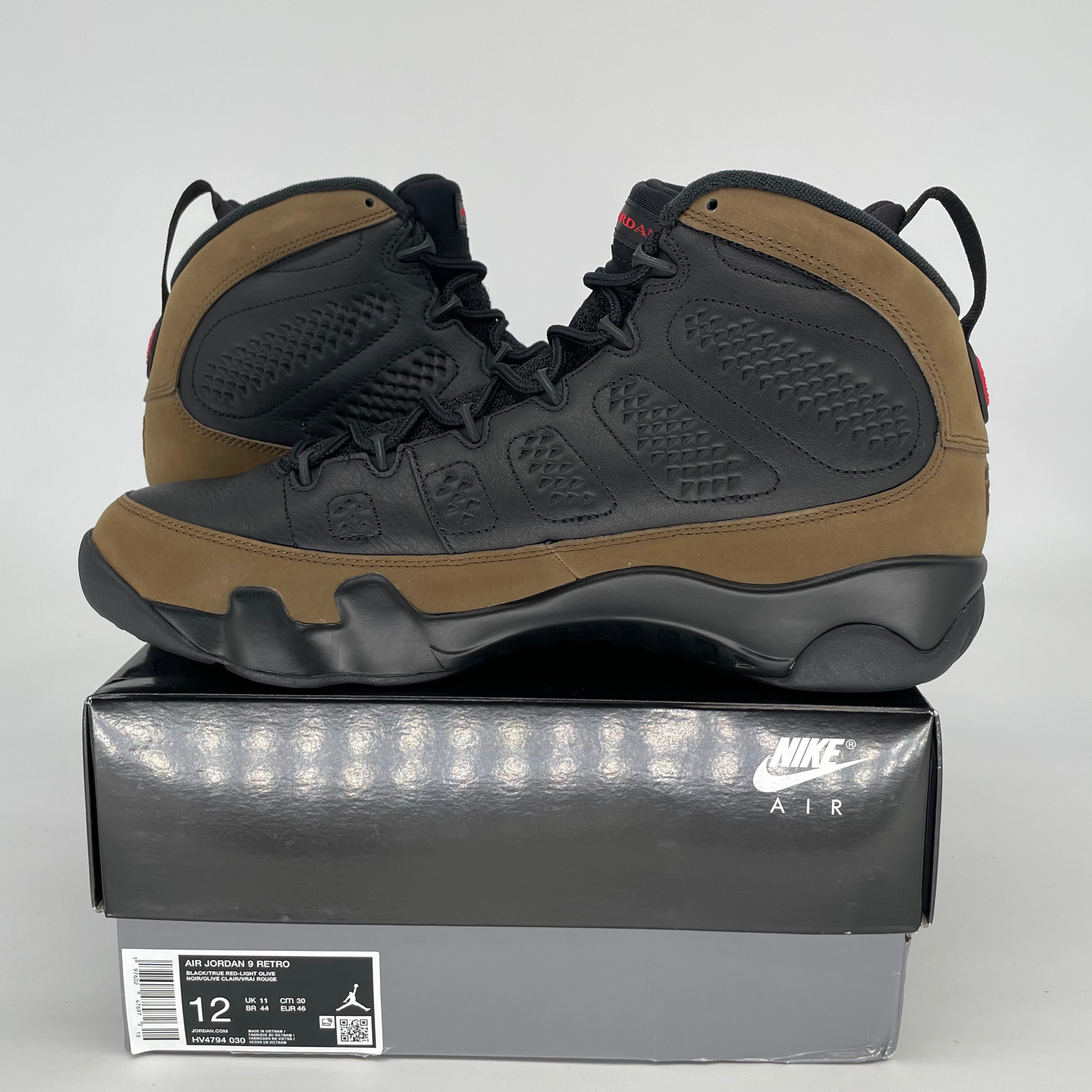 AIR JORDAN 9 OLIVE HV4794-030 SIZE 12/13.5W