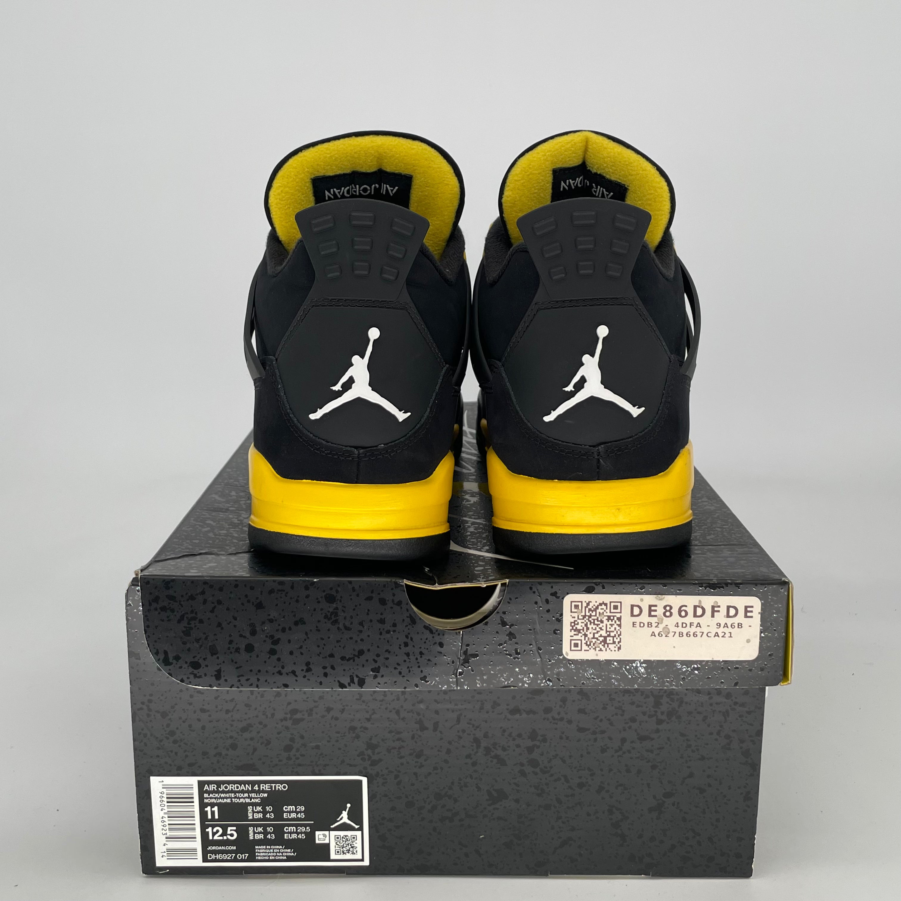 AIR JORDAN 4 THUNDER DH6927-017 SIZE 11/12.5W