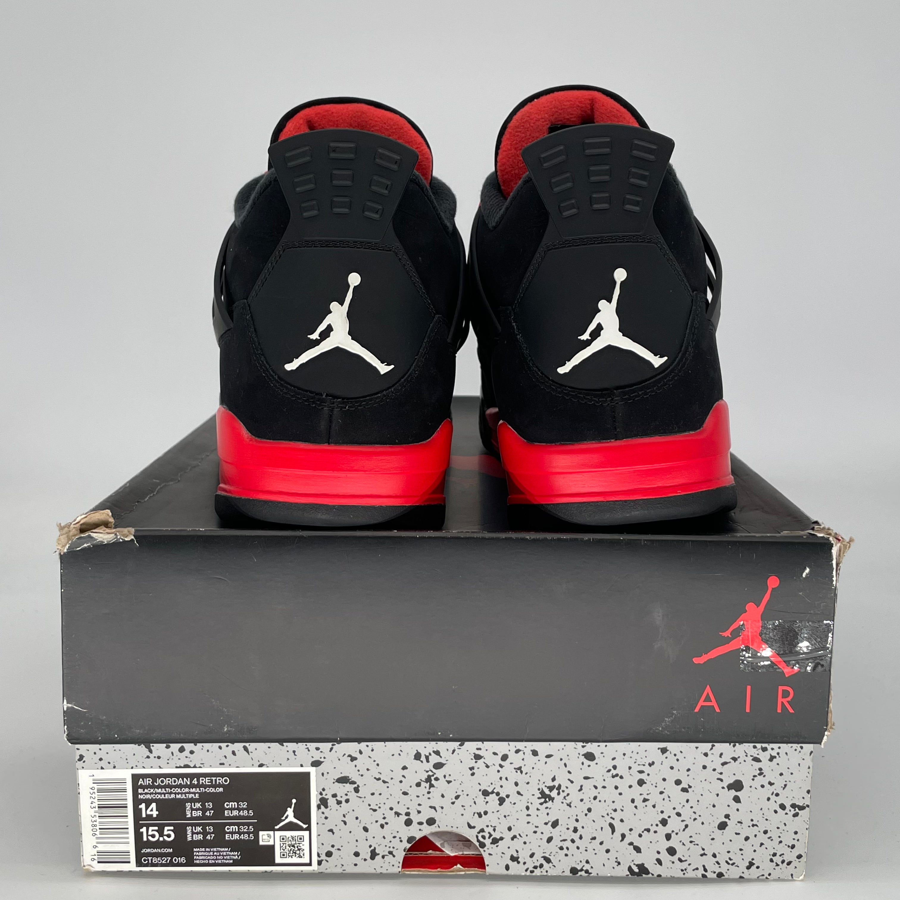 AIR JORDAN 4 RED THUNDER CT8527-016 SIZE 14/15.5W