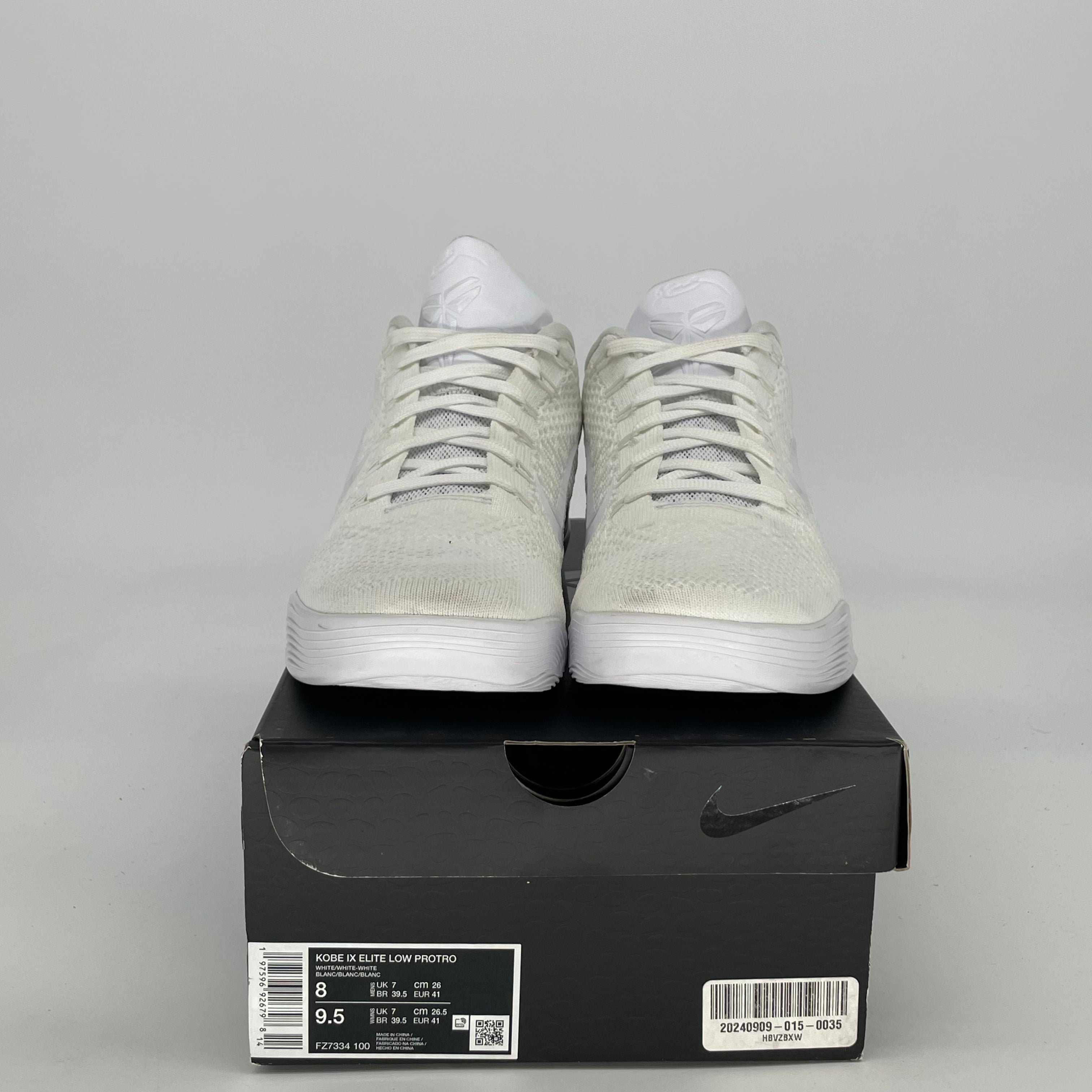 NIKE KOBE 9 ELITE PROTRO HALO FZ7334-100 SIZE 8/9.5W