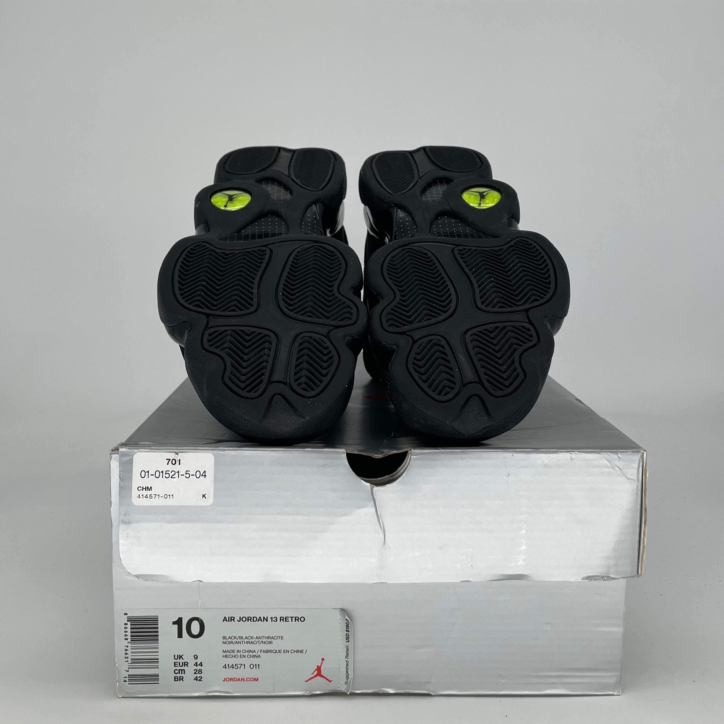 AIR JORDAN 13 BLACK CAT 414571-001 SIZE 10/11.5W