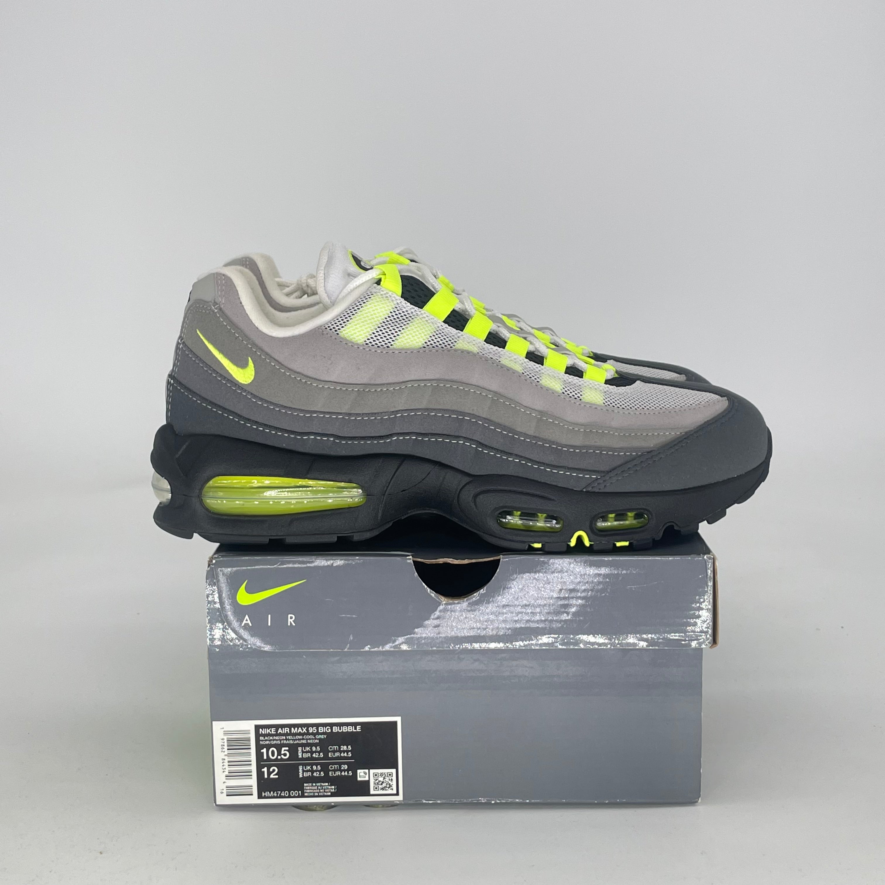 NIKE AIR MAX 95 BIG BUBBLE NEON HM4740-001 SIZE 10.5/12W