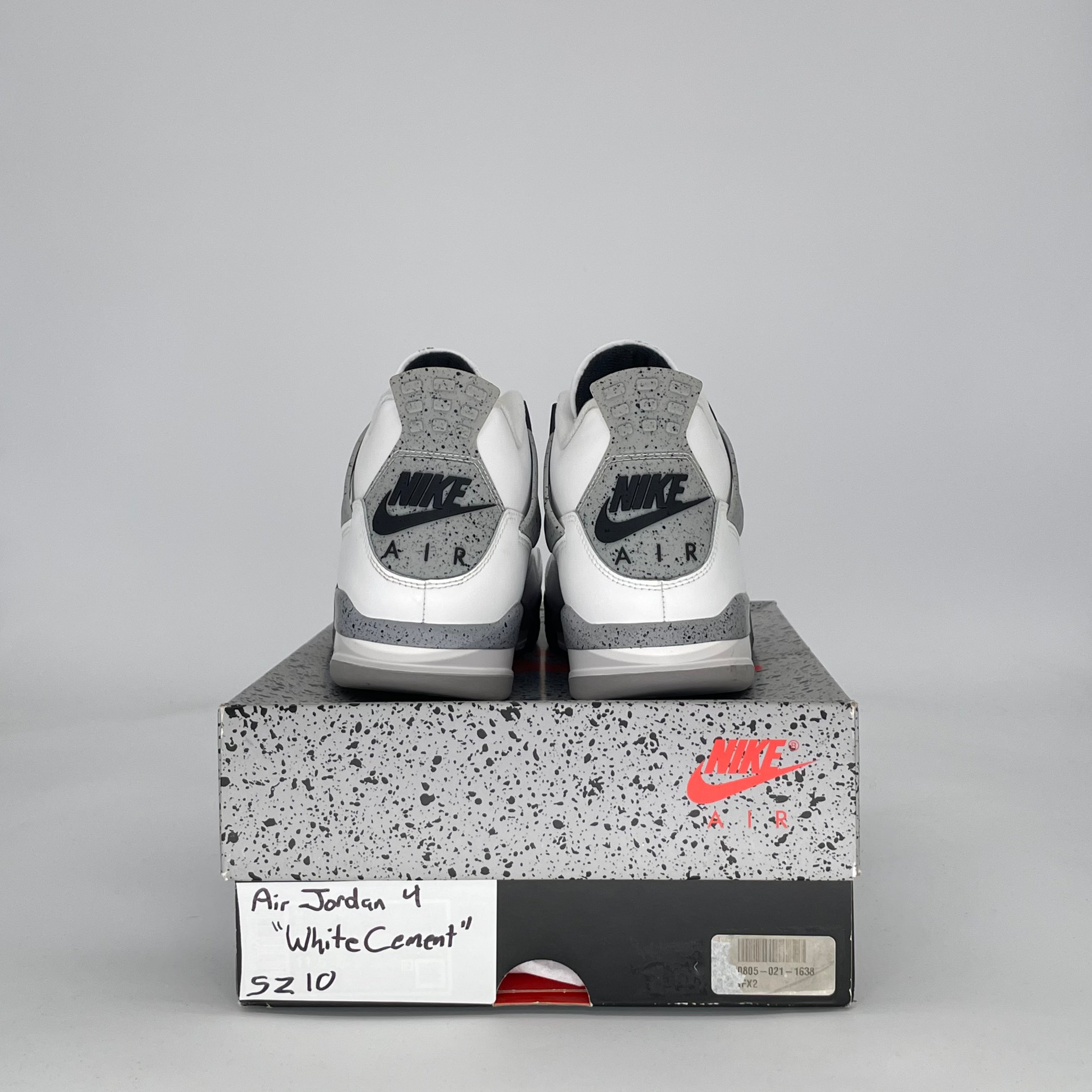 AIR JORDAN 4 WHITE CEMENT FV5029-100 SIZE 10/11.5W