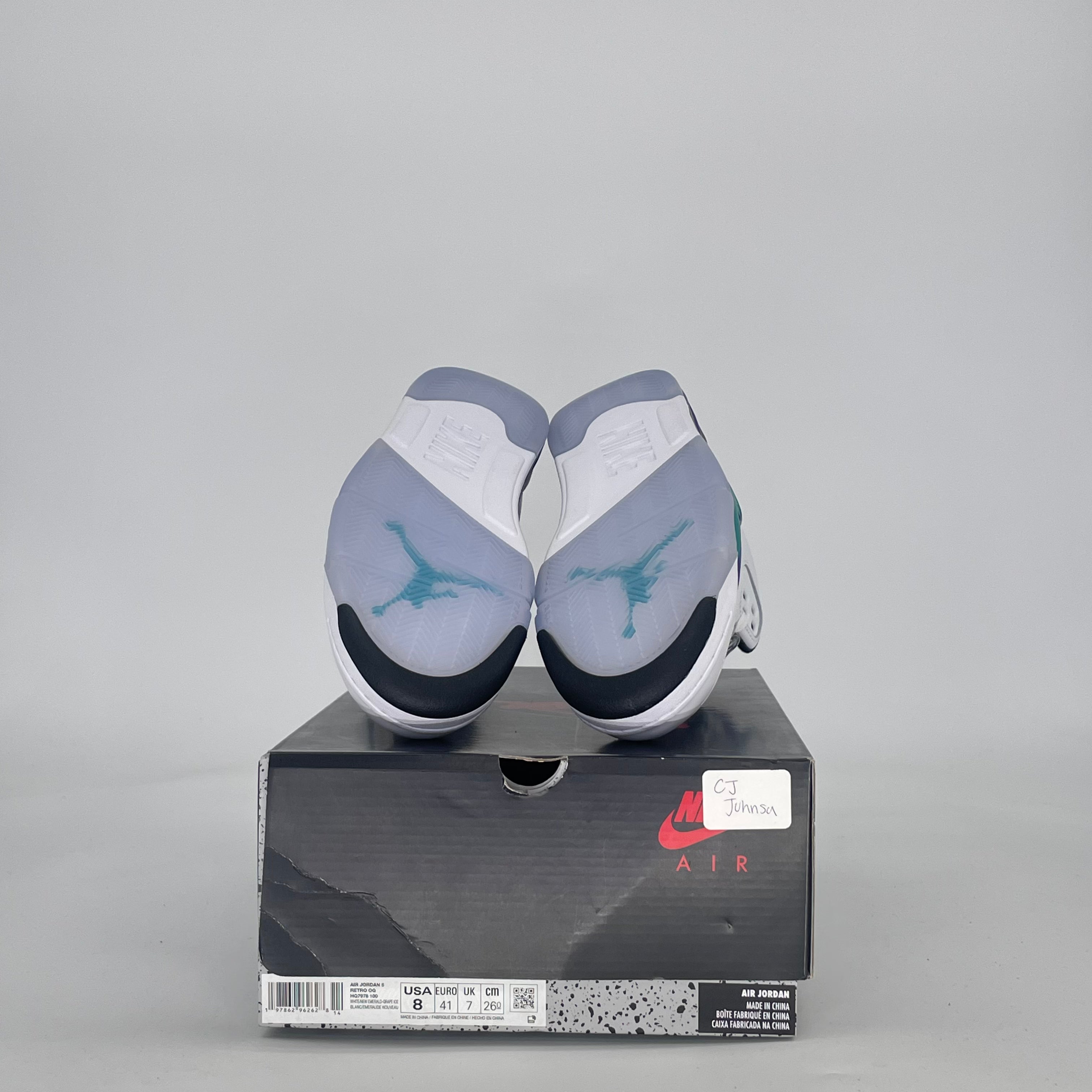 AIR JORDAN 5 GRAPE HQ7978-100 SIZE 8/9.5W