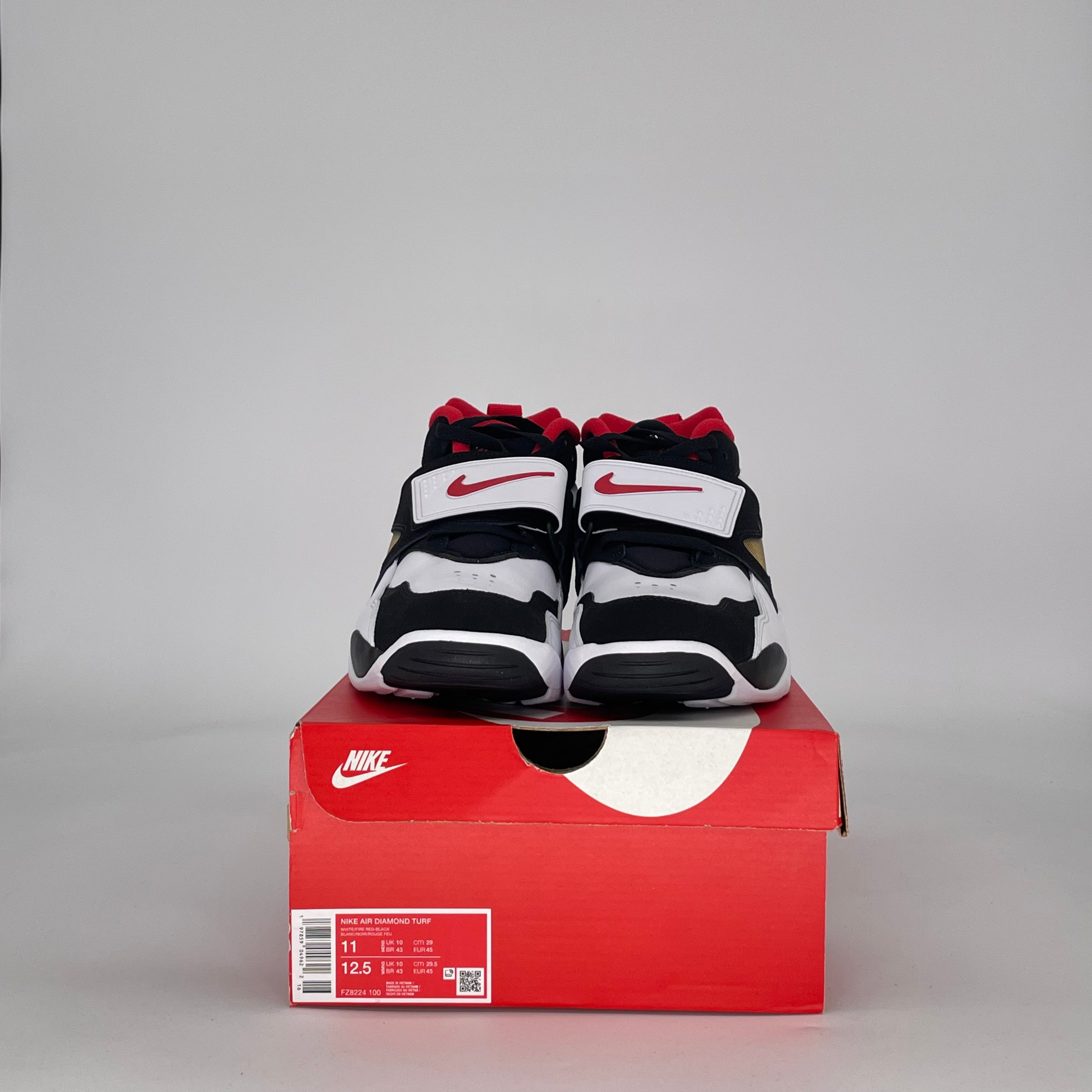 NIKE AIR DIAMOND TURF 49ERS FZ8224-100 SIZE 11/12.5W