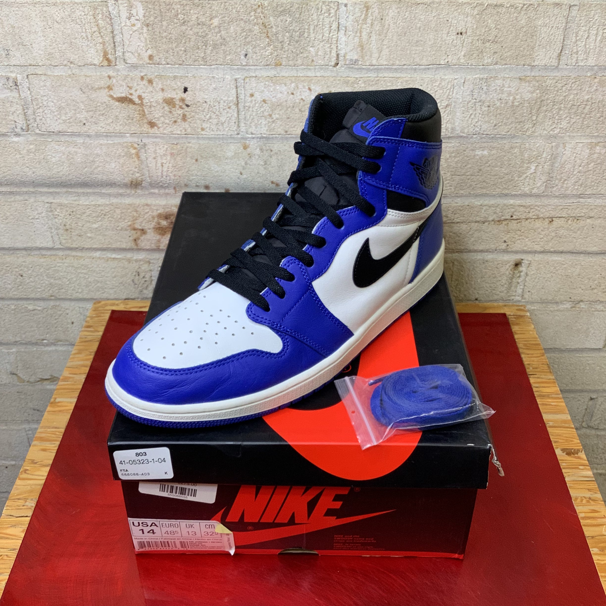 AIR JORDAN 1 GAME ROYAL 555088-403SIZE 14/15.5W