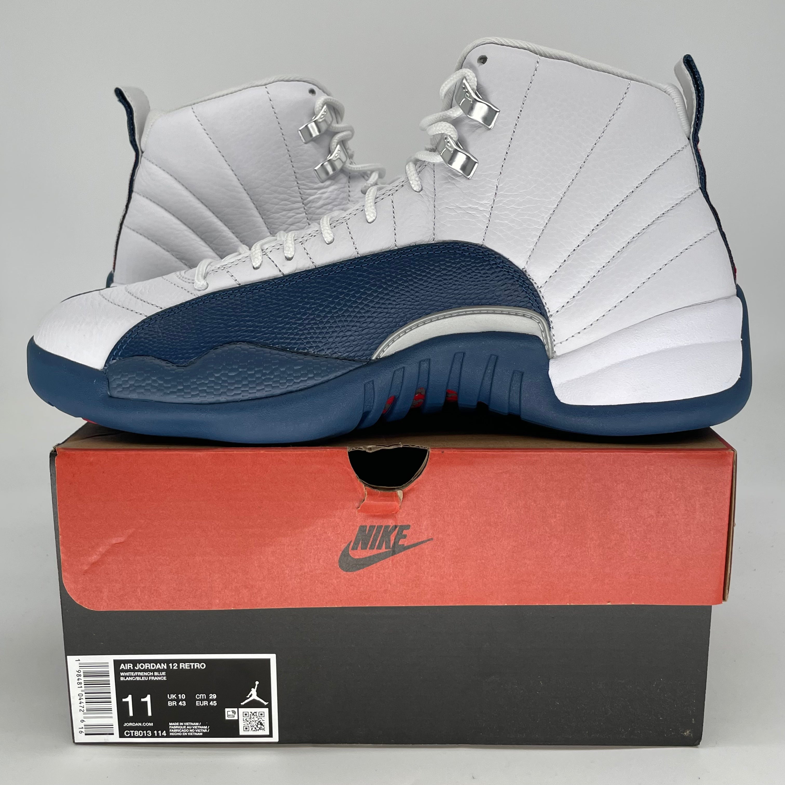 AIR JORDAN 12 FRENCH BLUE CT8013-114 SIZE 11/12.5W