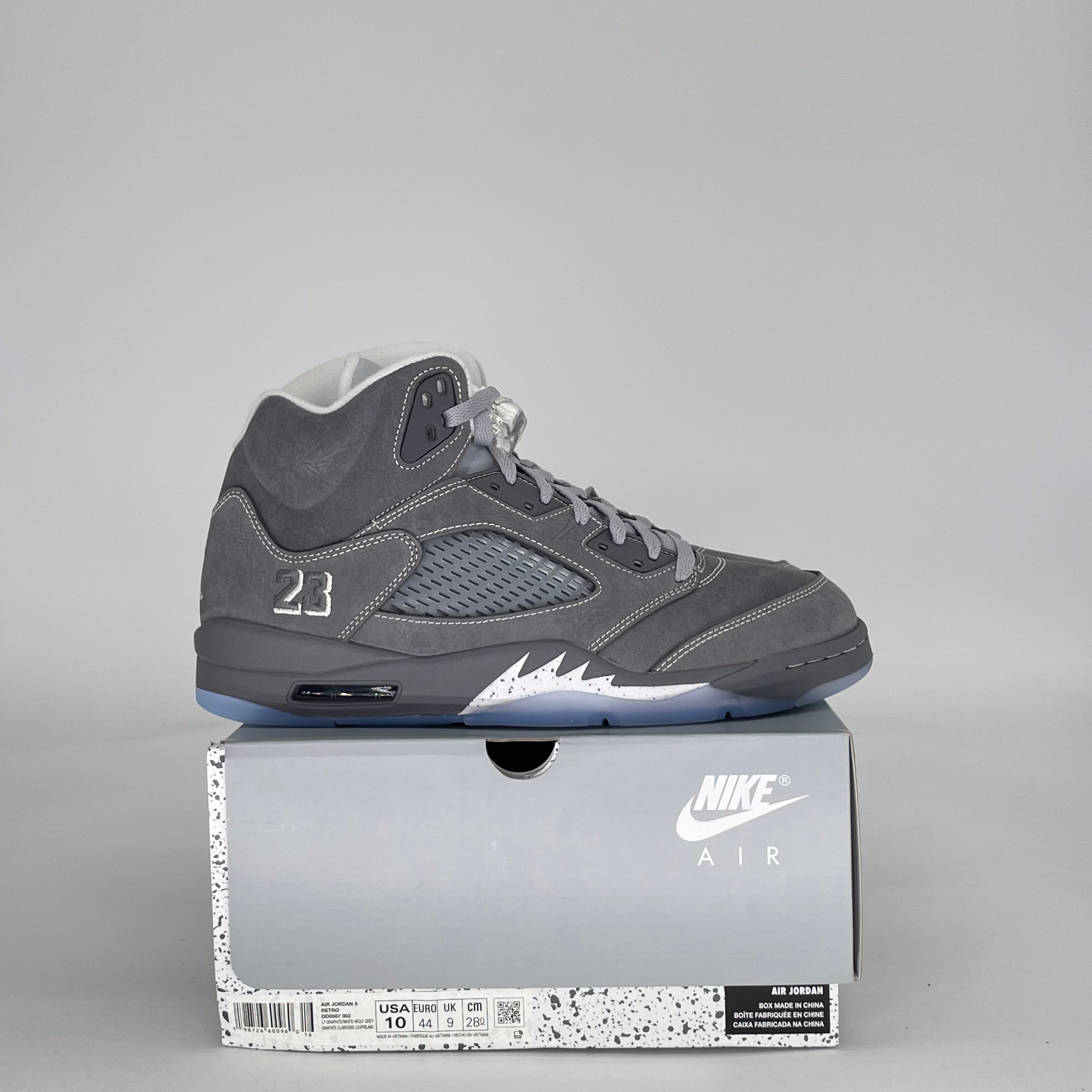 AIR JORDAN 5 WOLF GREY DD0587-002 SIZE 10/11.5W