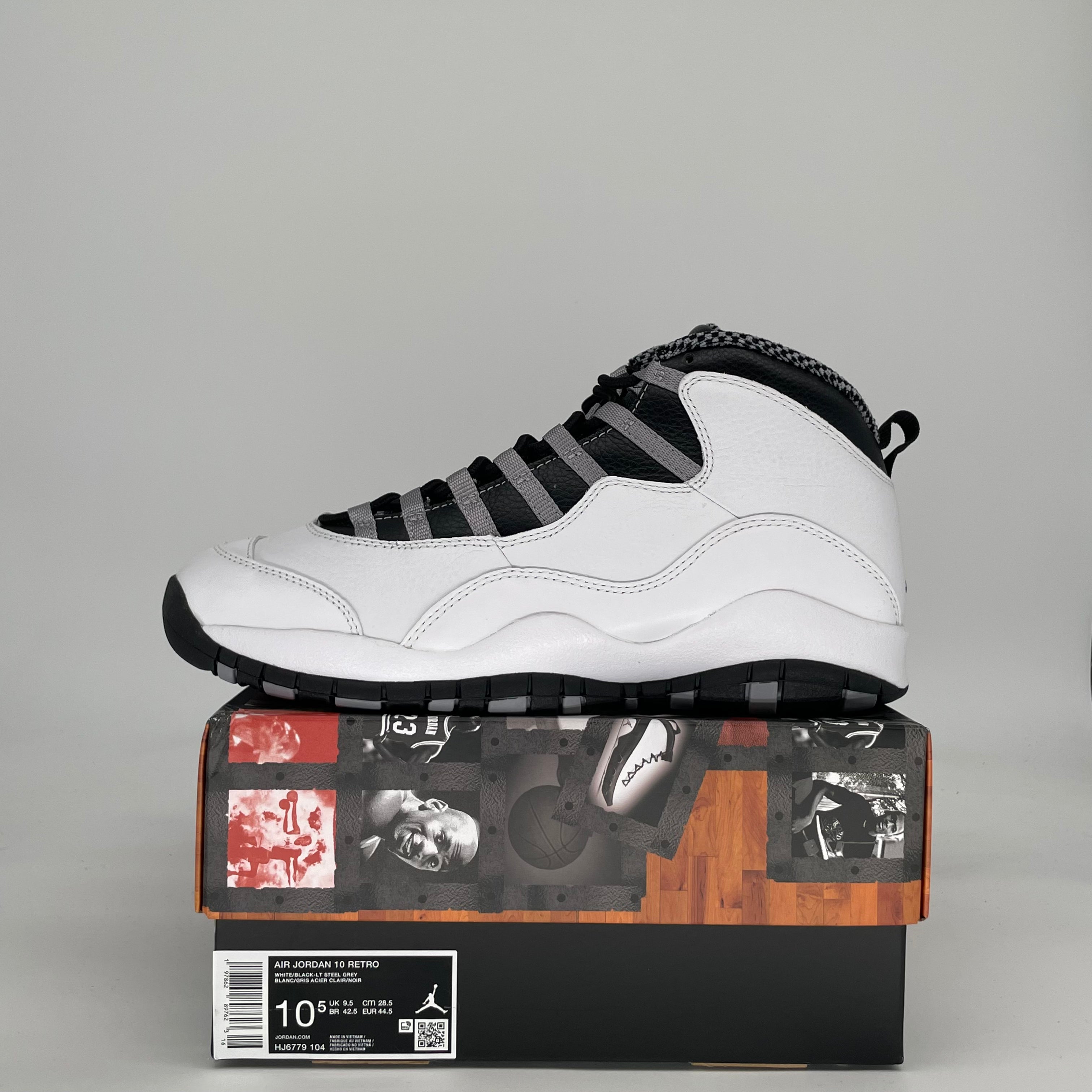 AIR JORDAN 10 STEEL HJ6779-104 SIZE 10.5/12W